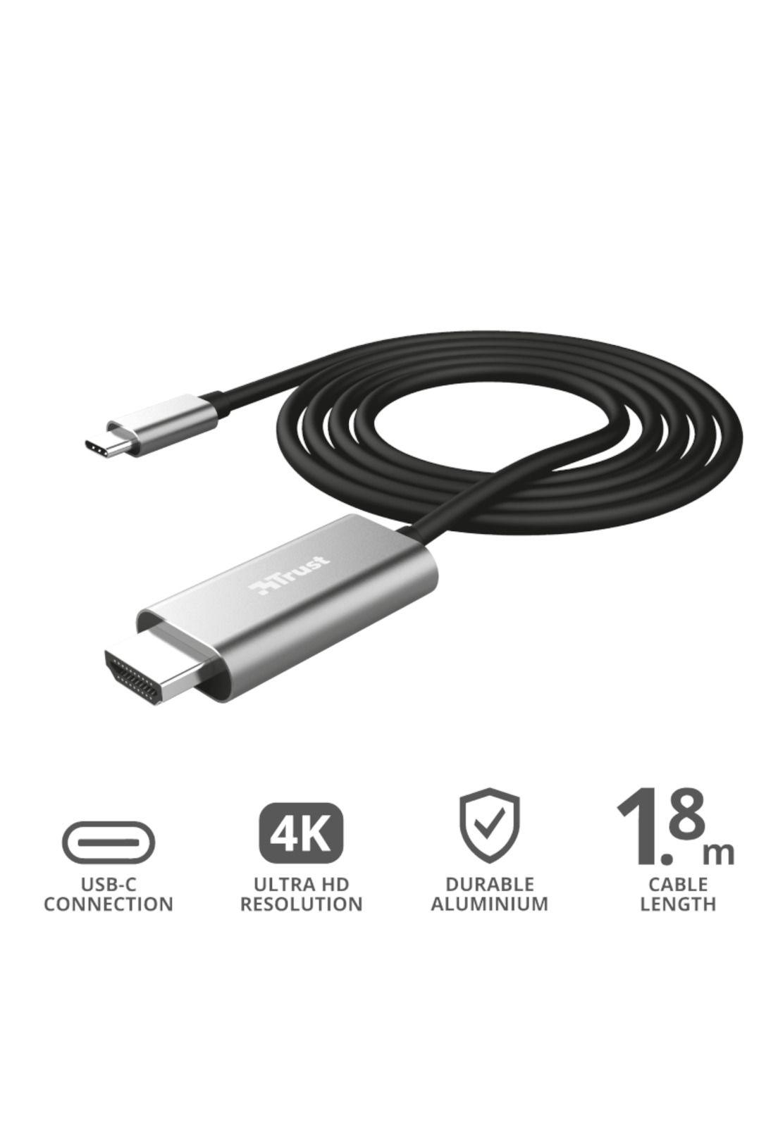 Cable HDMI a USB C Trust Calyx 4K Profesional 1.8m Hz-6