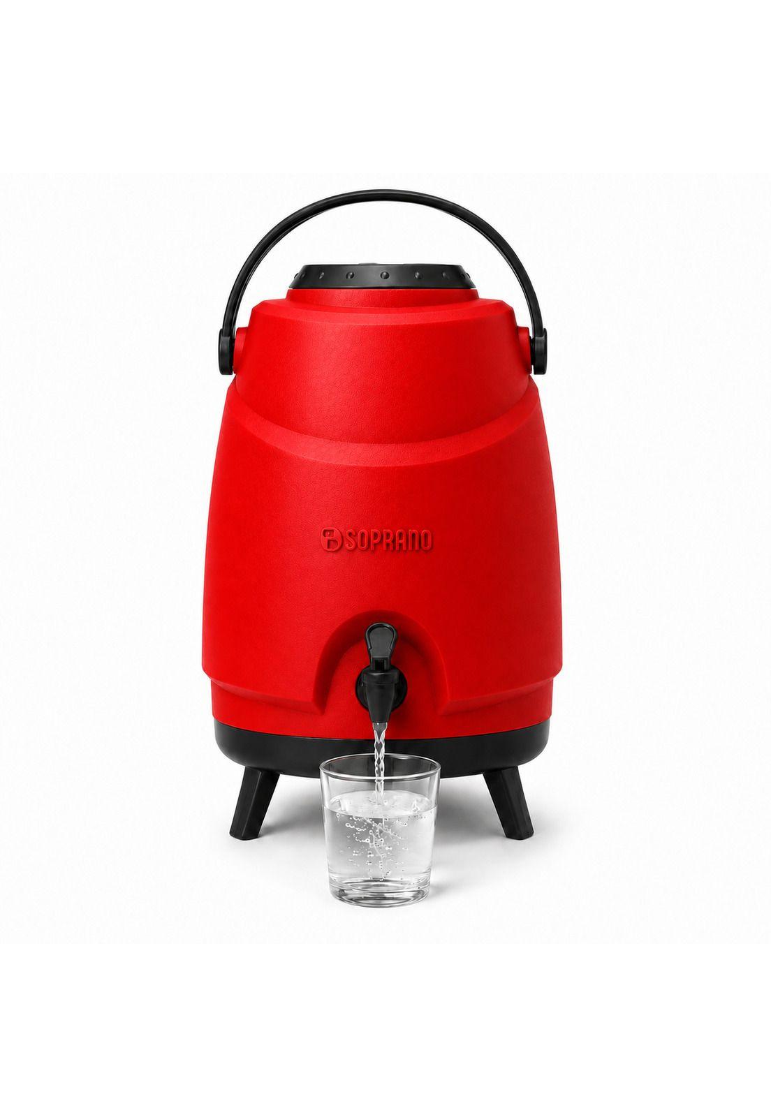 Maxi Termo 12 Litros Soprano Rojo para Agua Fria y Caliente-1