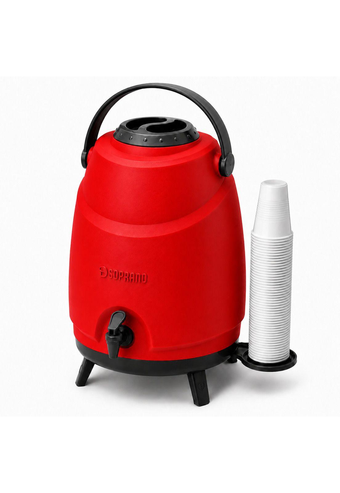 Maxi Termo 12 Litros Soprano Rojo para Agua Fria y Caliente-7