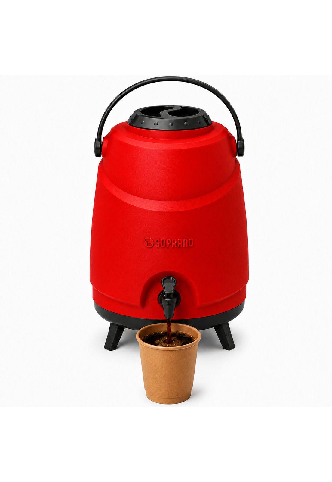 Maxi Termo 12 Litros Soprano Rojo para Agua Fria y Caliente-9