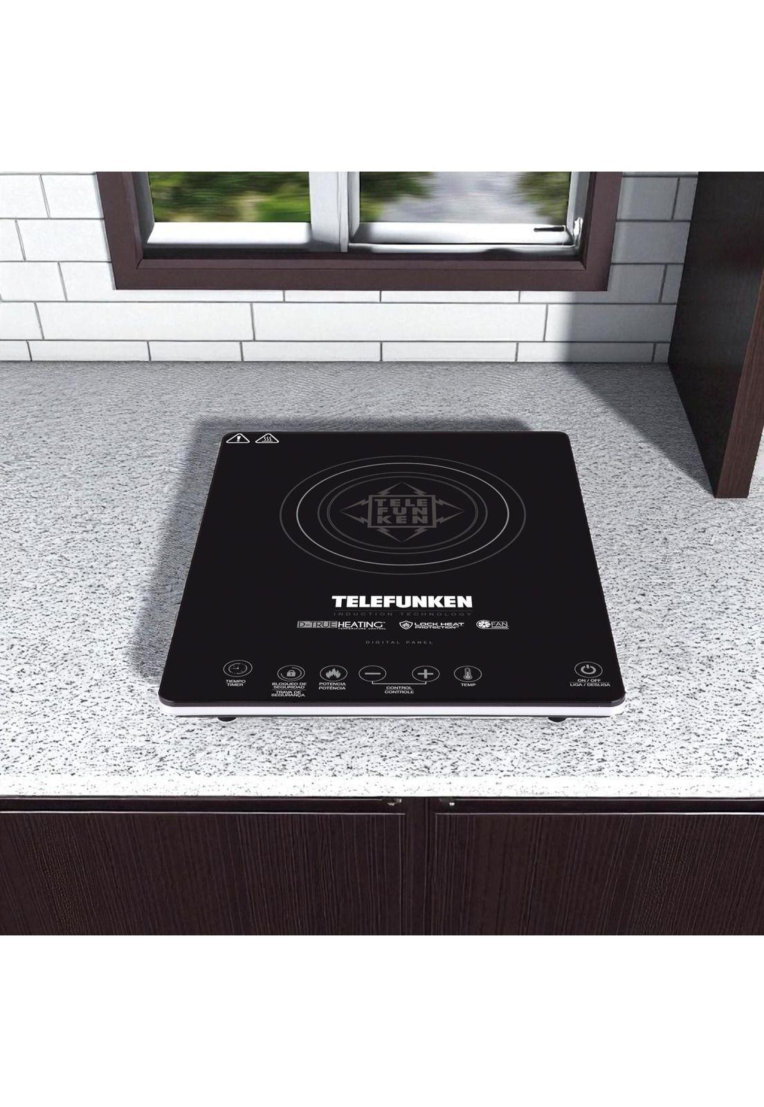 Cocina Eléctrica Encimera de Inducción Touch 2100W/ 60°/240°-7