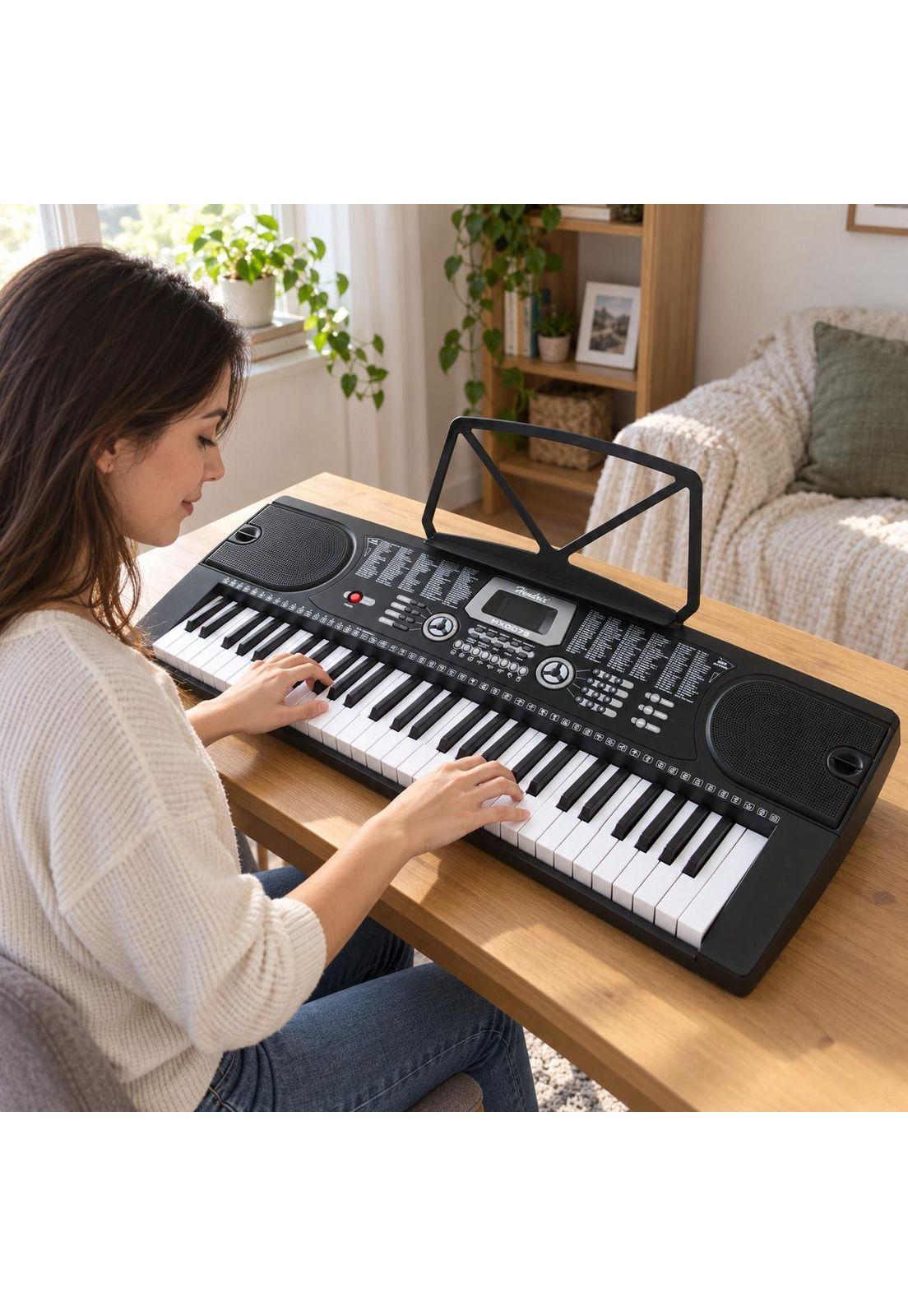 Teclado Musical de 61 Teclas - Piano Electrónico-5