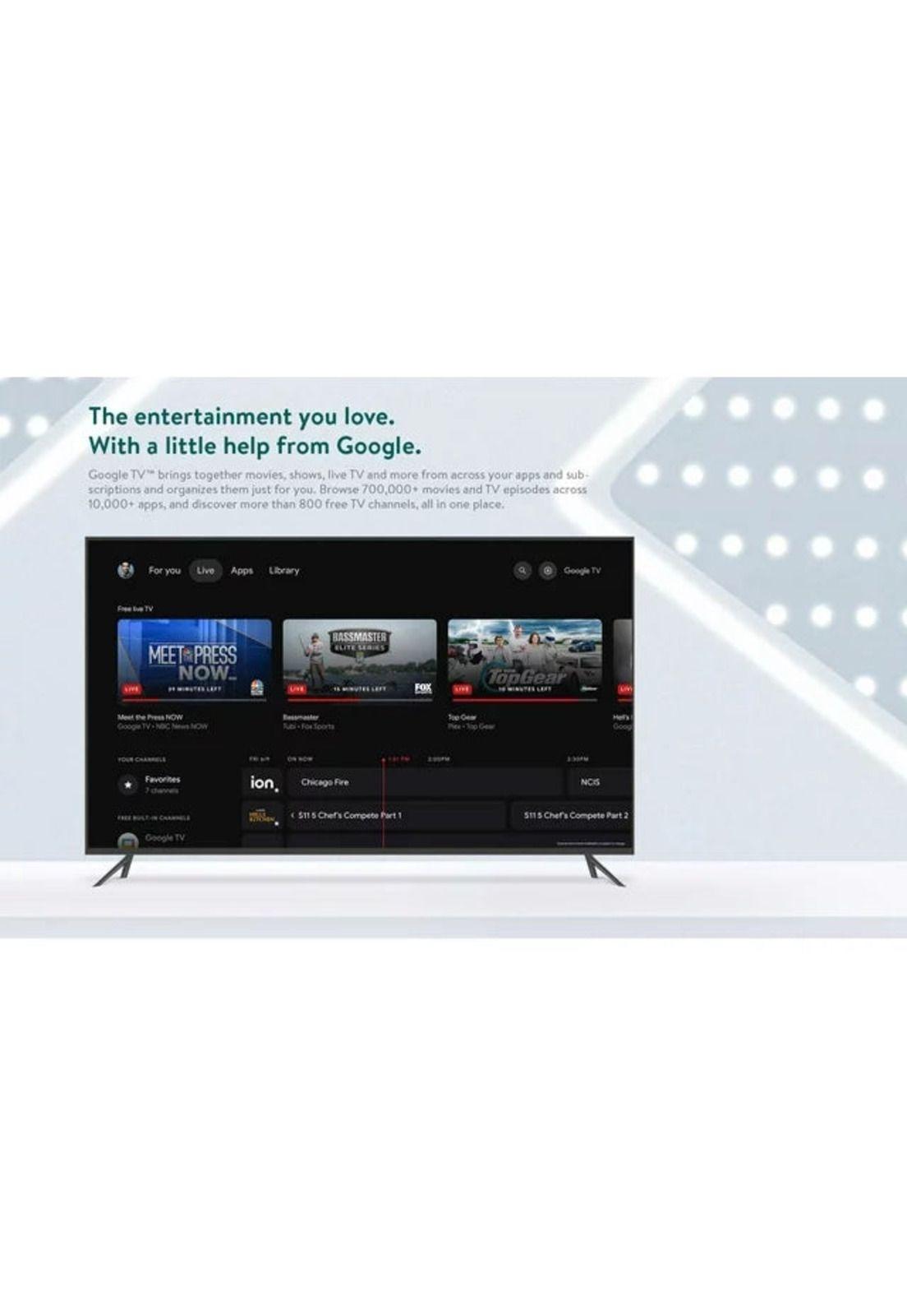 Android Google TV 4K UHD Chromecast + Control Remoto ONN-6