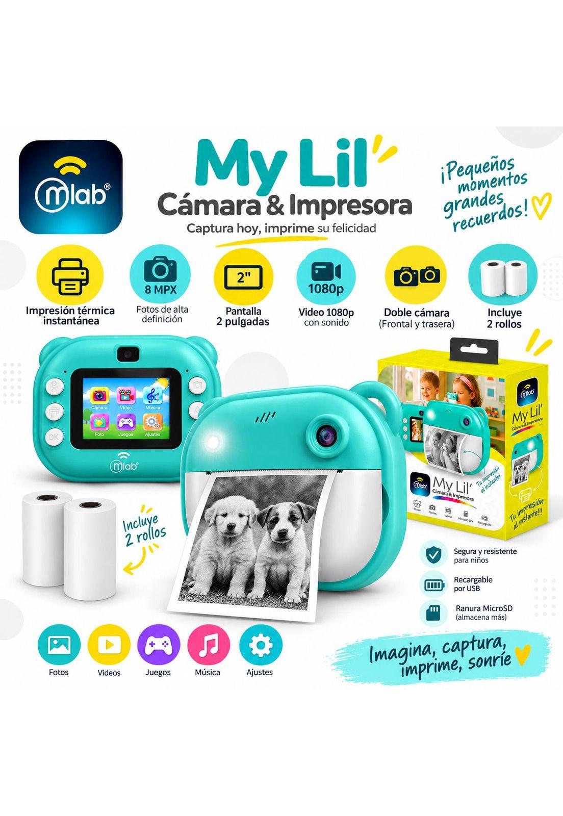 Cámara Instantánea Kinder Kids My LIL MLAB  8MPX  B & N-5