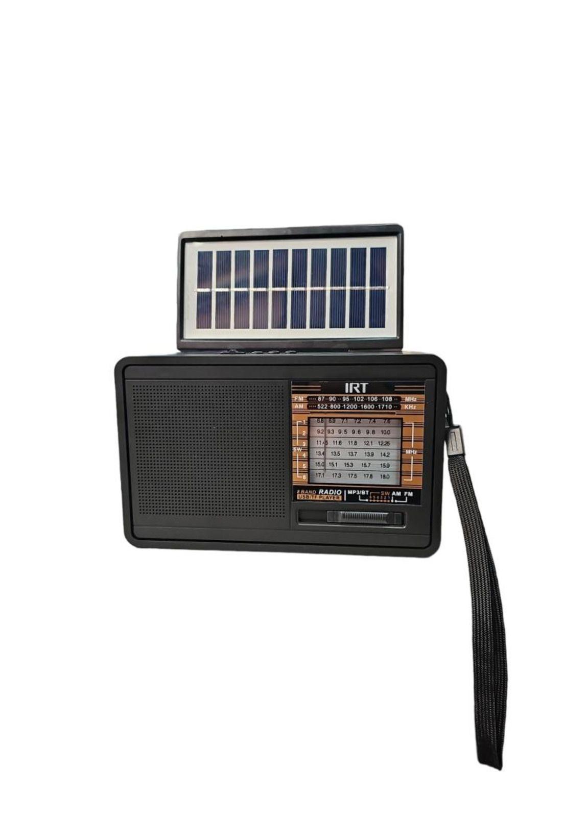 Radio Solar AM y FM Multibandas con Bluetooth IRT RPSOLAR-2