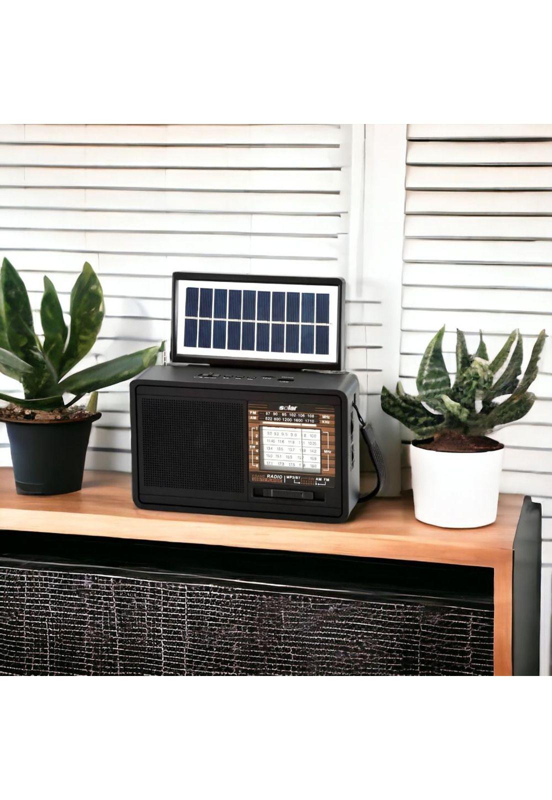 Radio Solar AM y FM Multibandas con Bluetooth IRT RPSOLAR-7