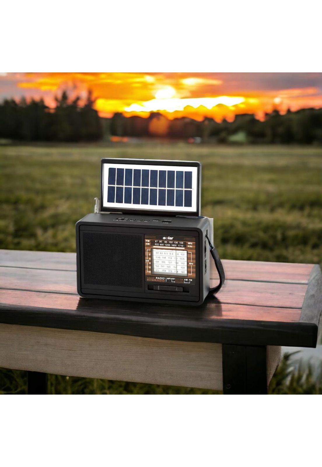 Radio Solar AM y FM Multibandas con Bluetooth IRT RPSOLAR-8