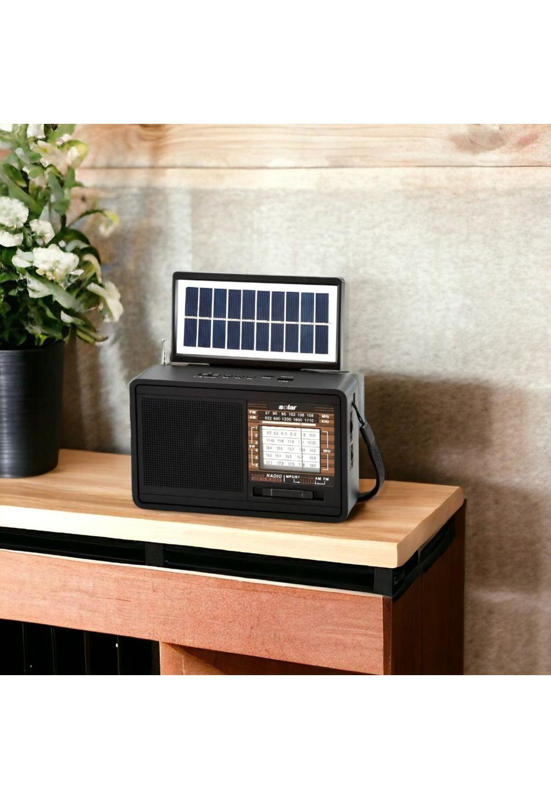 Radio Solar AM y FM Multibandas con Bluetooth IRT RPSOLAR-9