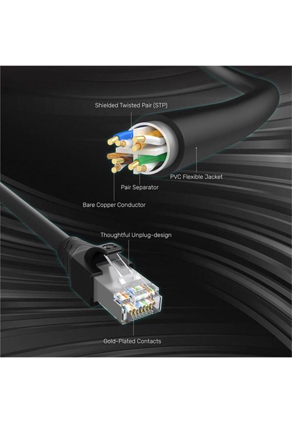 Extensor de Cable de Red CAT6 Macho a Hembra 3M 1000Mbps-3
