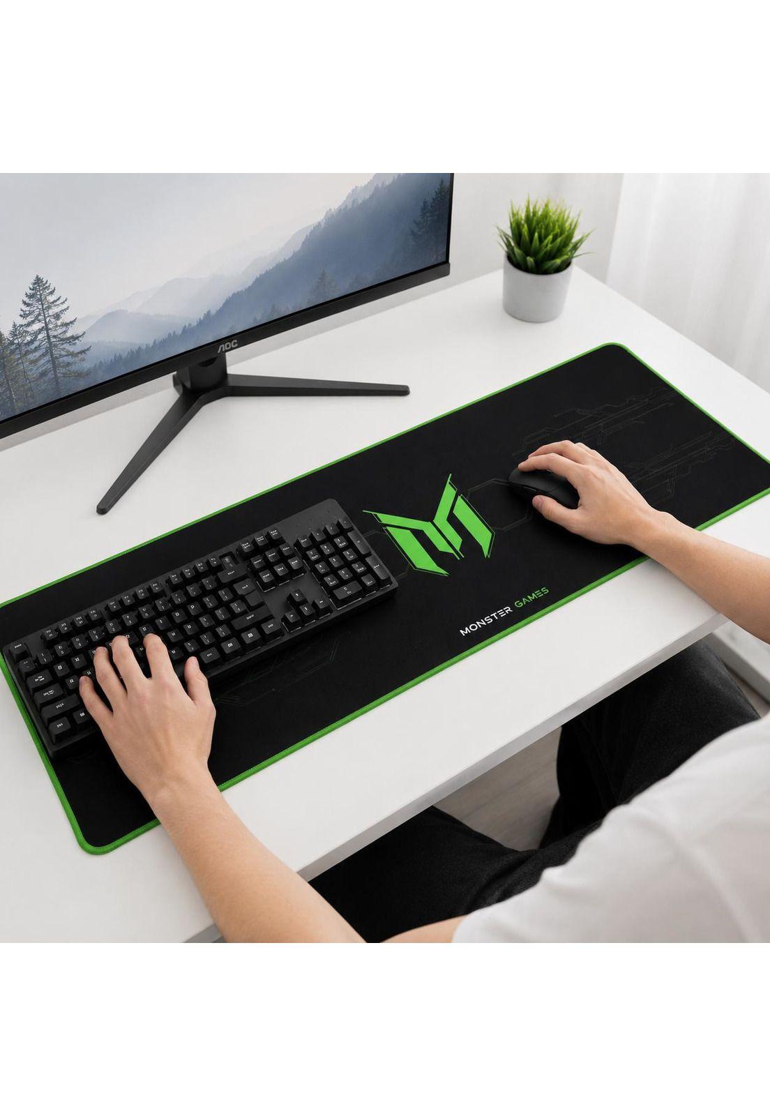 Pad Mouse Gamer XXL Antideslizante 750x28x3mm Monster PA348-5