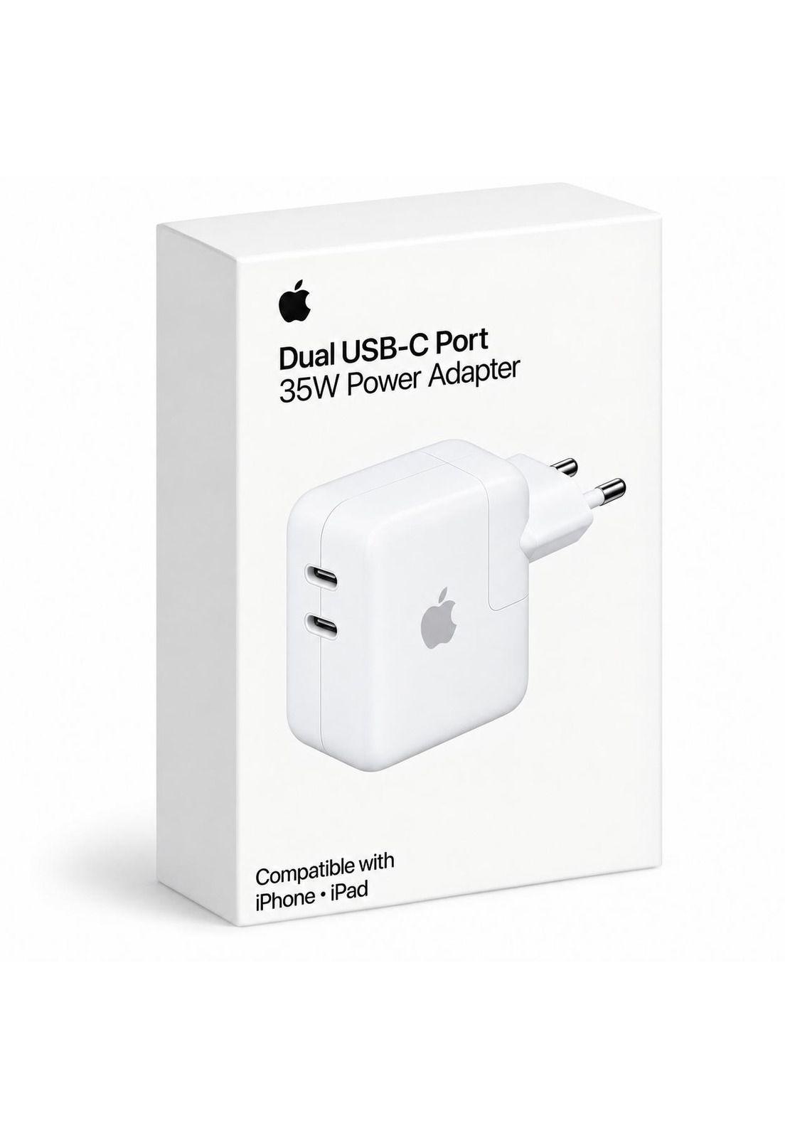 Cargador Apple Dual USB-C 35W White Edition-0