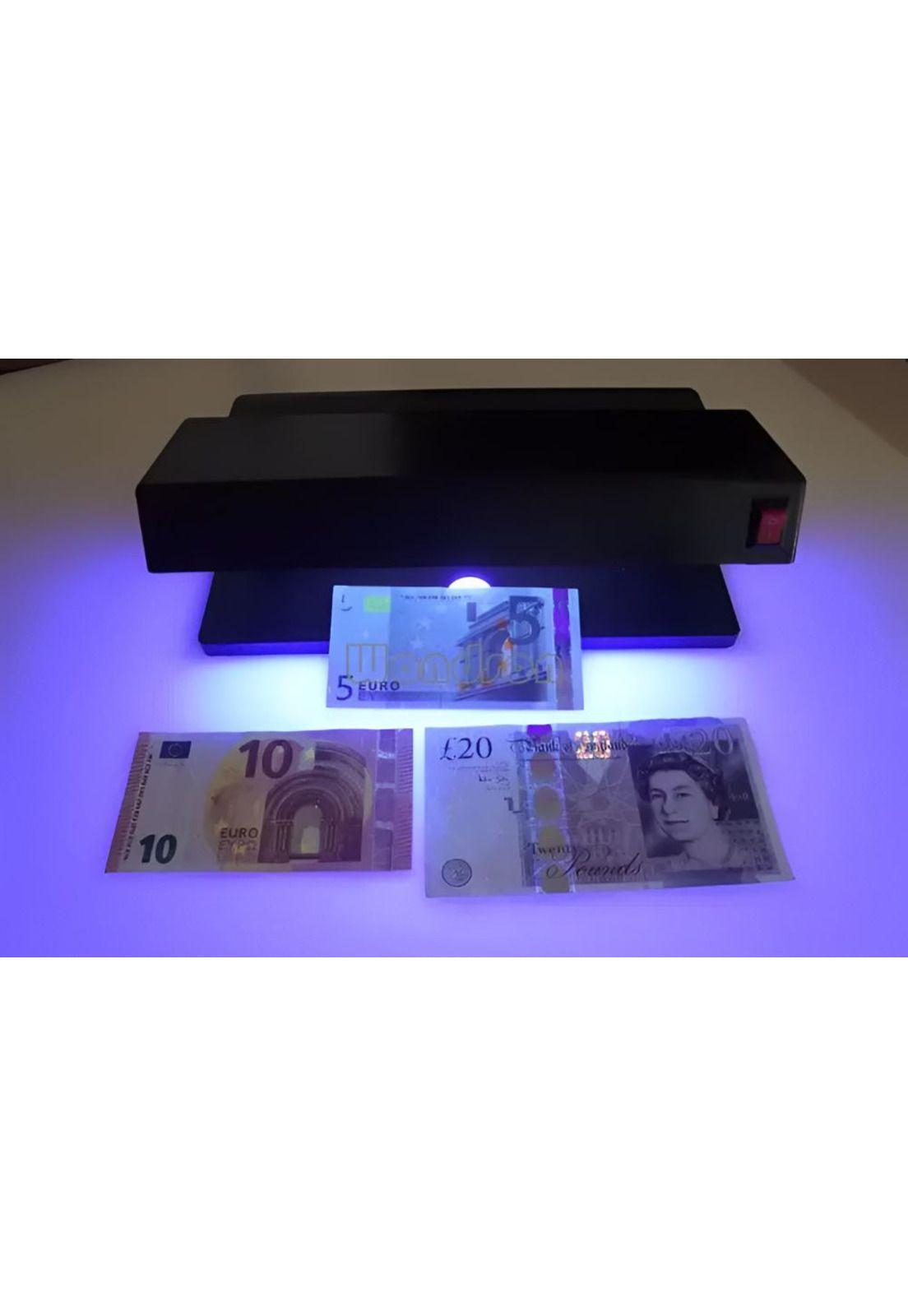 Detector De Billetes Falsos Deluxe Doble Luz Ultra Violeta-2