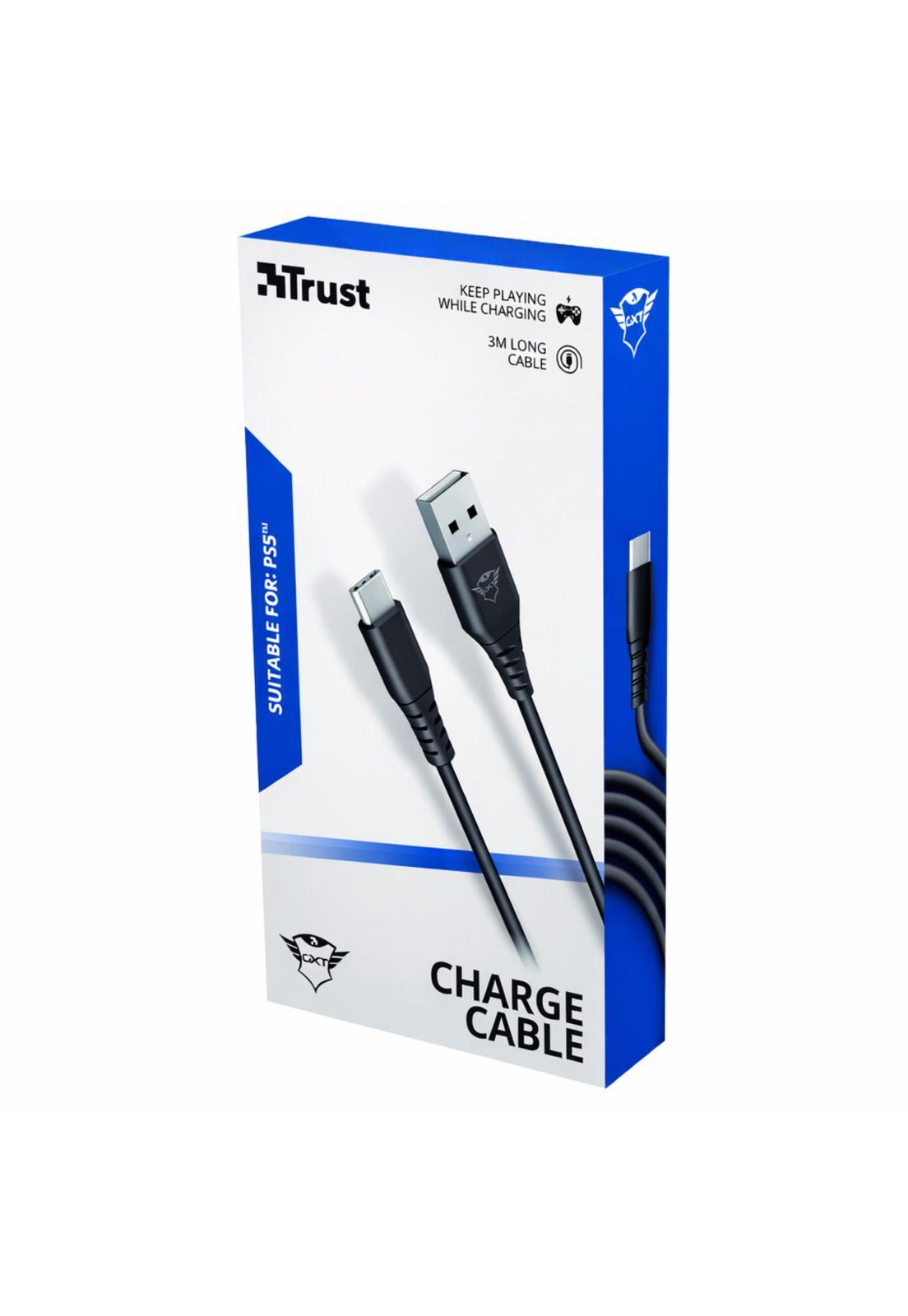 Cable De Datos Trust Type-C a USB para PS5 Carga Rápida 3M-8