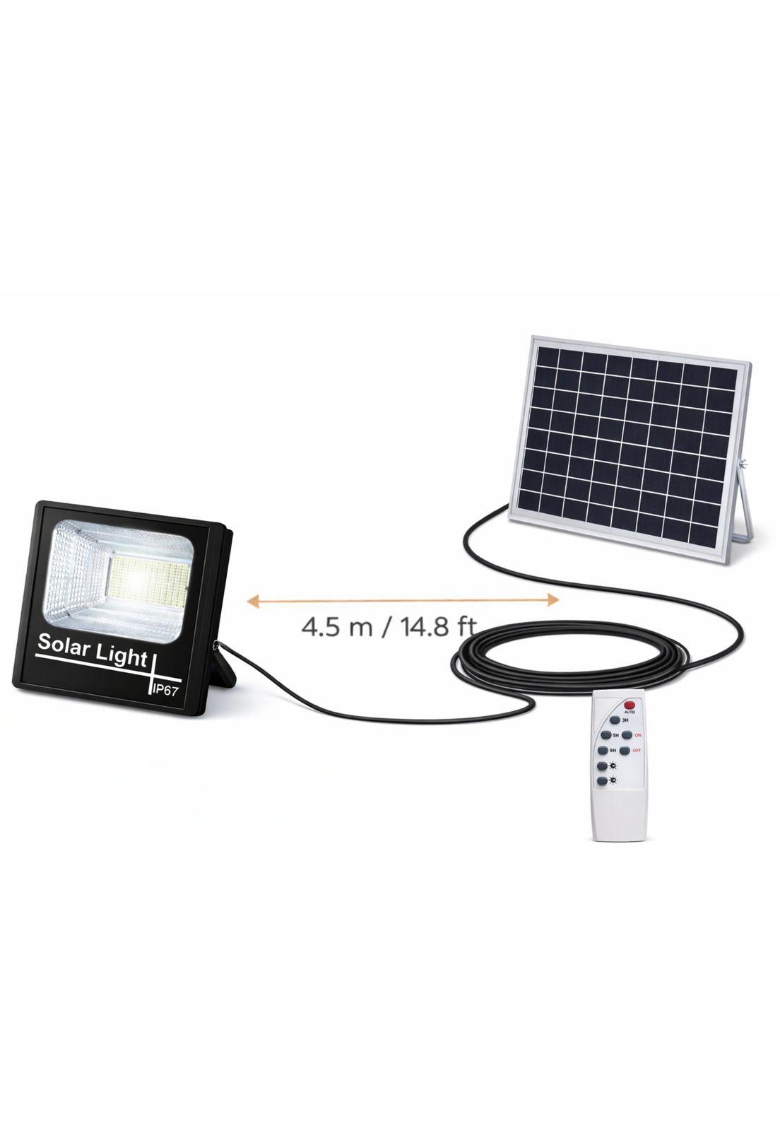 Foco Solar Exterior 25W IP67 con Panel HD + Control Remoto-4