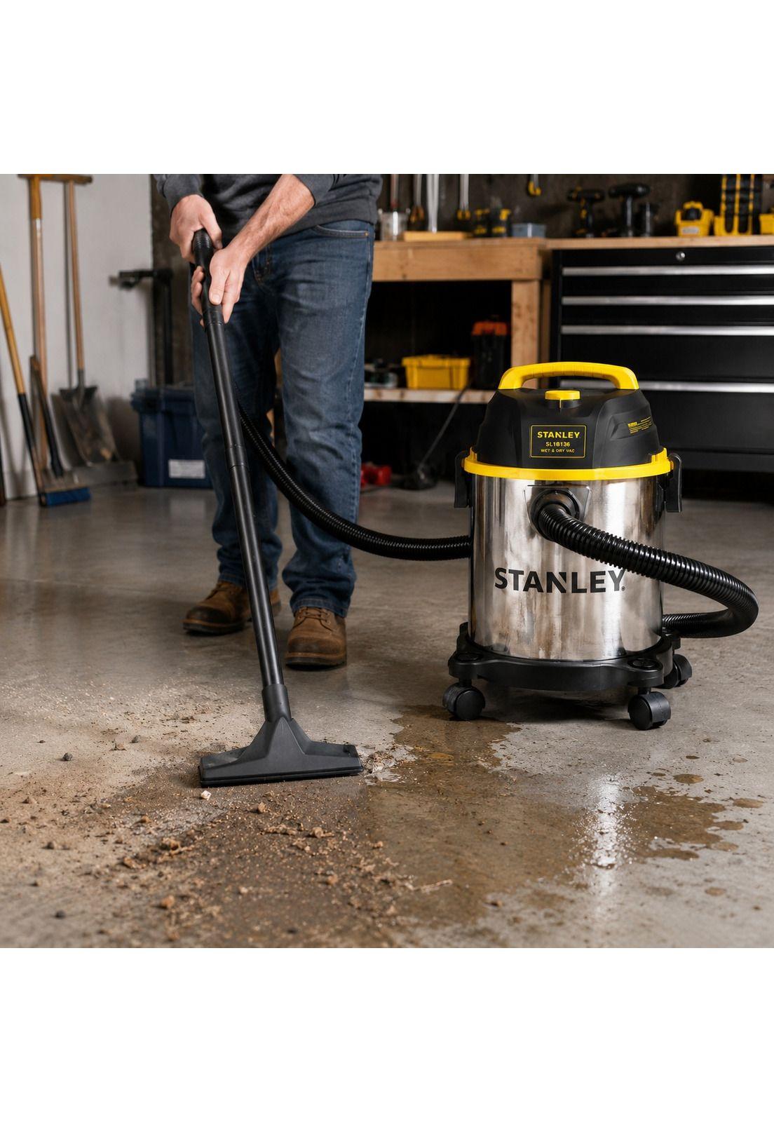 Aspiradora Profesional Stanley Inoxidable 11LT SL18136 750W-3