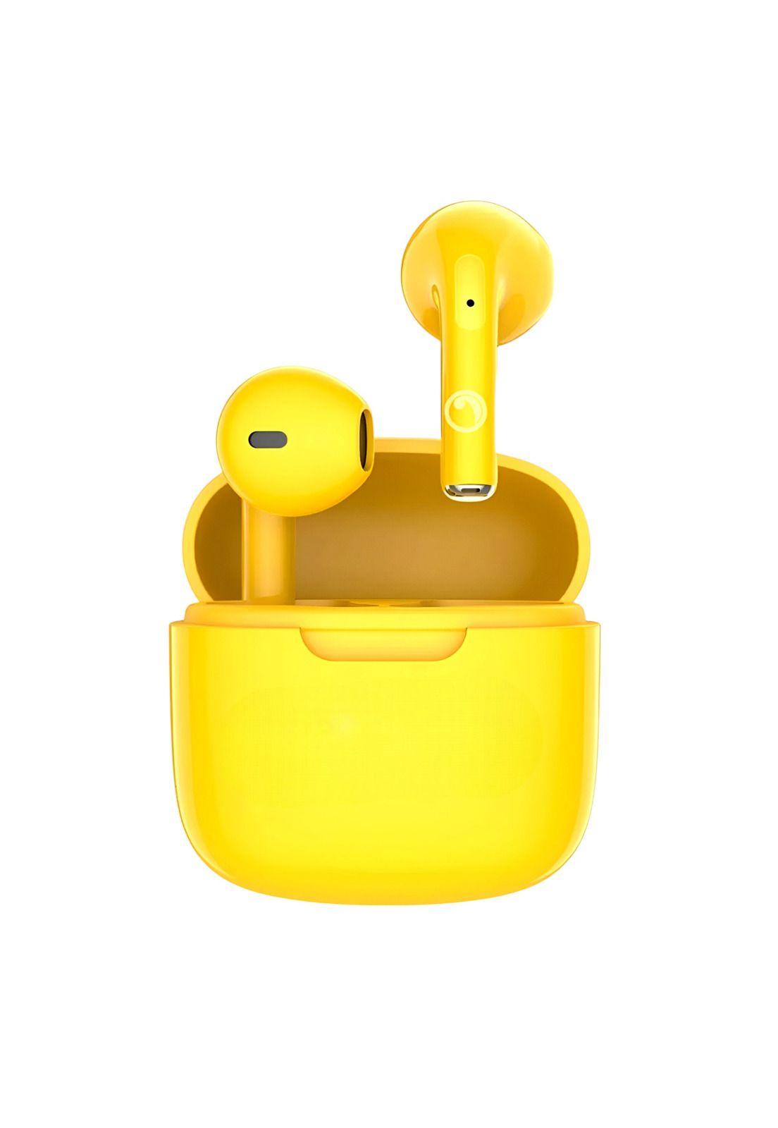 Audifonos In Ear Bluetooth Fiddler Mini Amarillo Android IOS-0