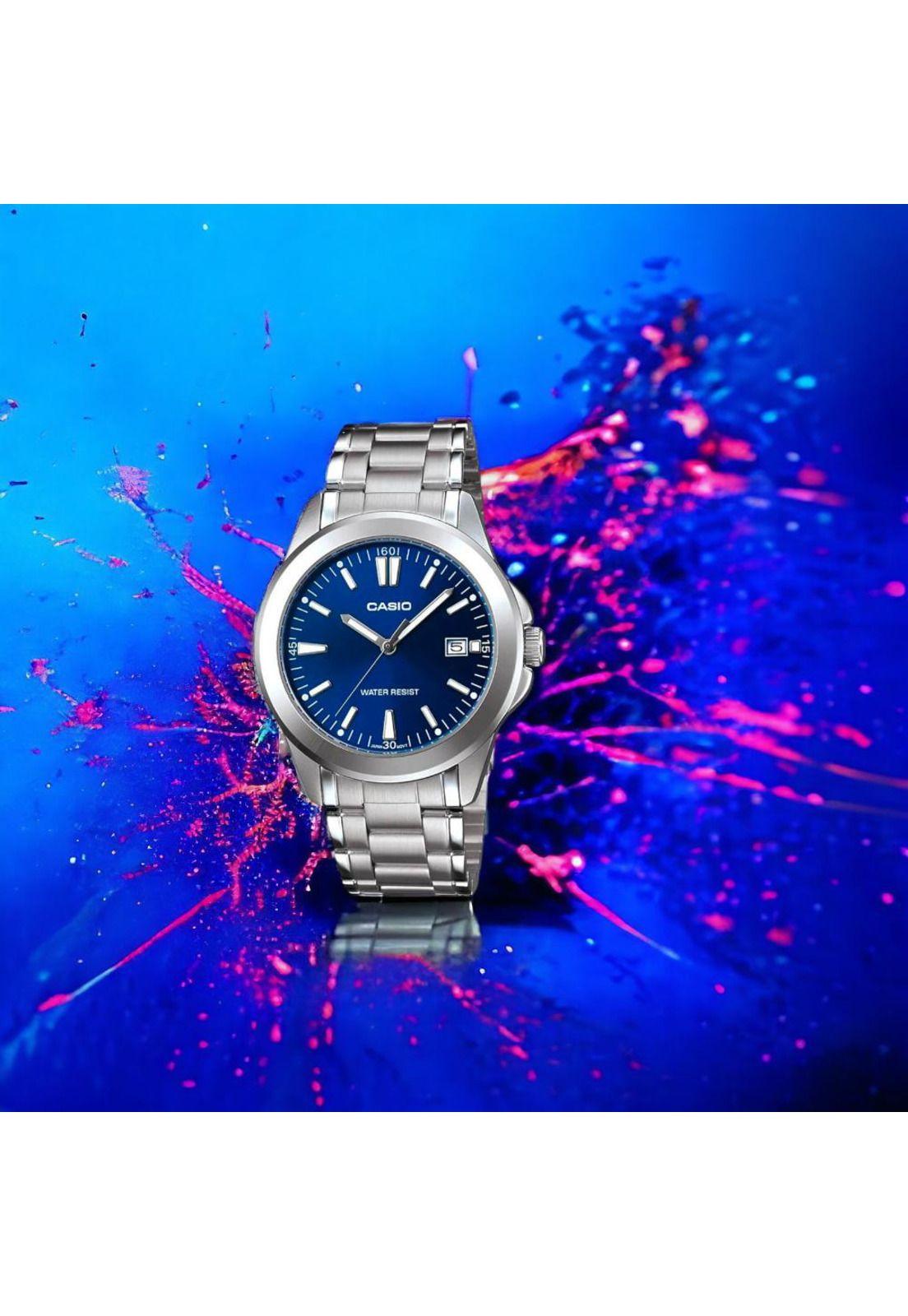 Reloj de Mujer Casio Silver  Blue Ltp-1215A-2A2Df-3