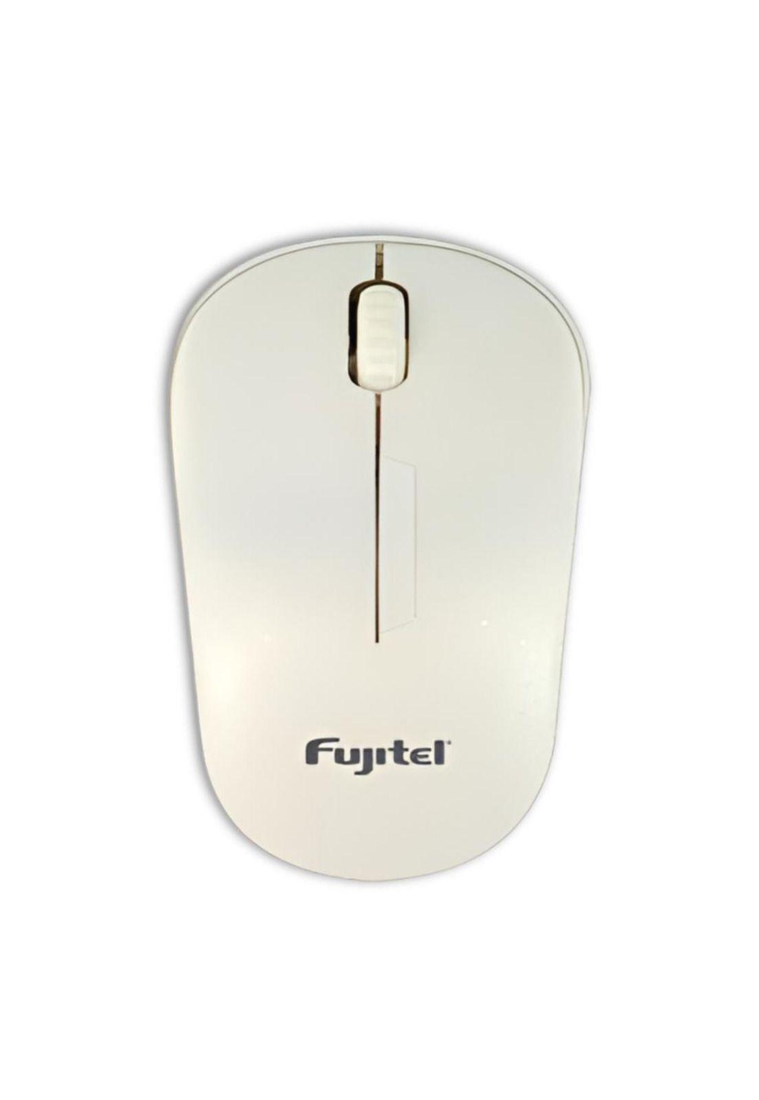 Mouse Inalámbrico Ultra Silencioso 1200DPI Fujitel Blanco-1