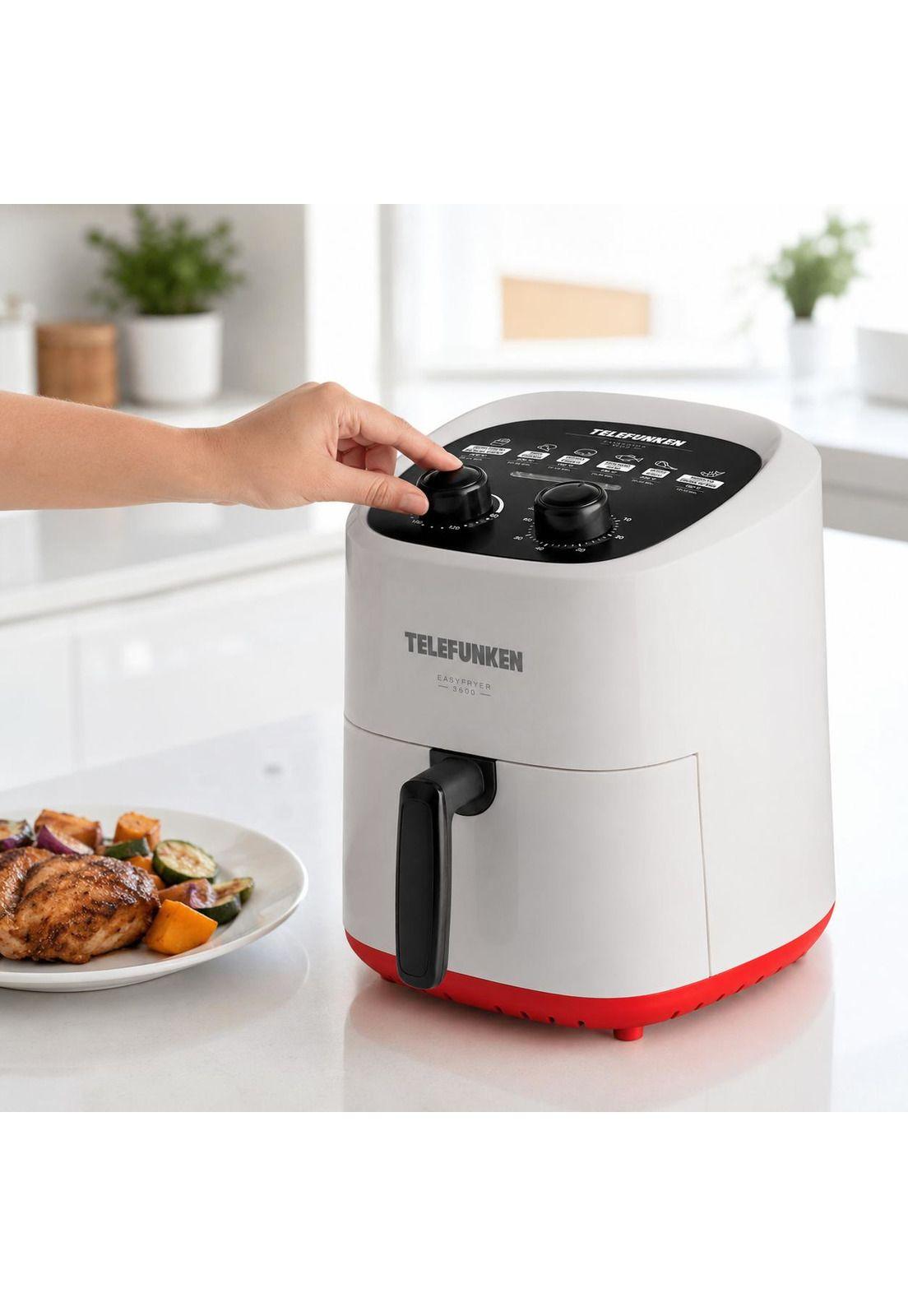 Freidora de Aire  TELEFUNKEN 1400w EasyFryer 3.6 LT 200° Max-8