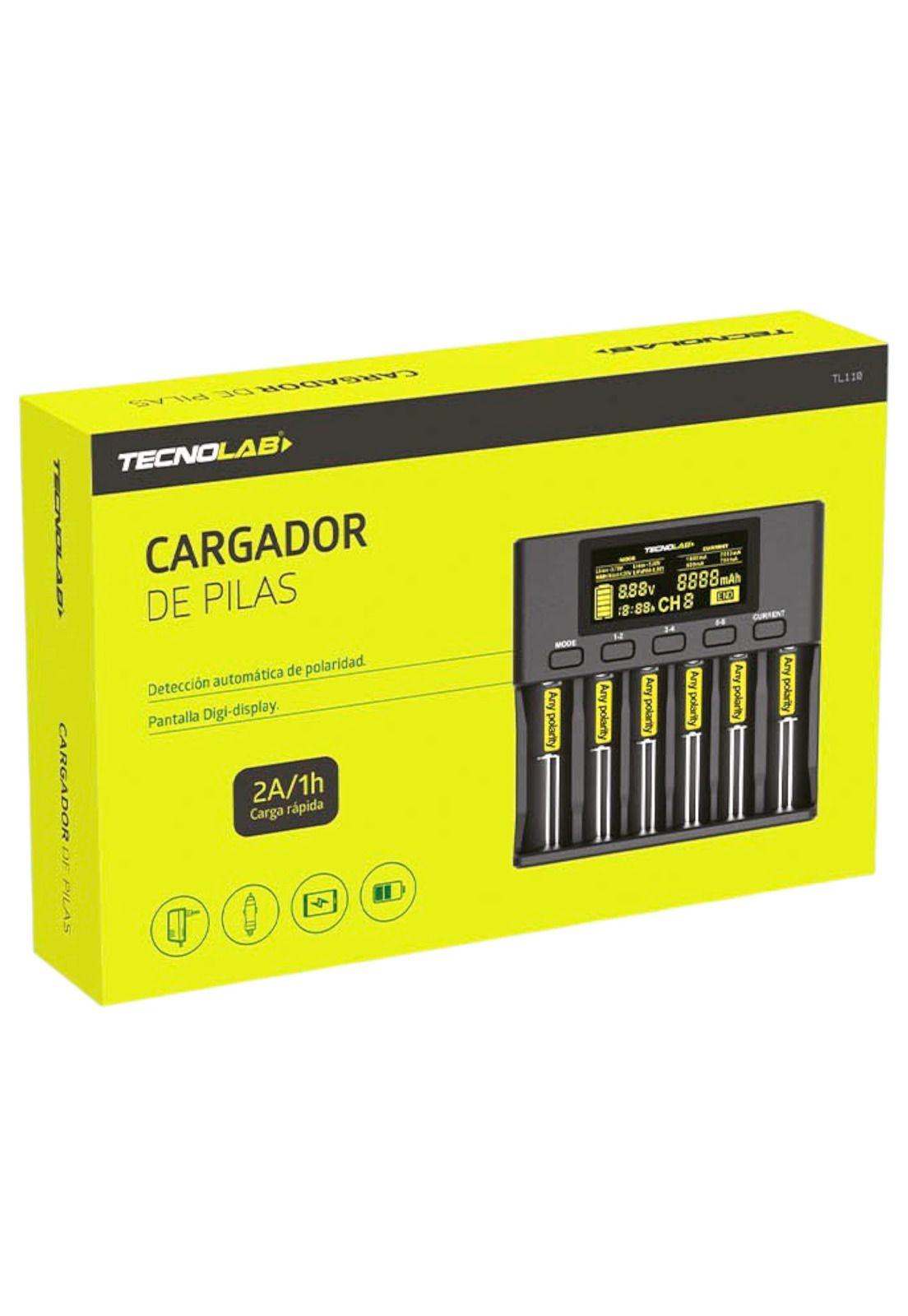 Cargador de Pilas Universal Carga Rápida para 6 Pilas TL110-4