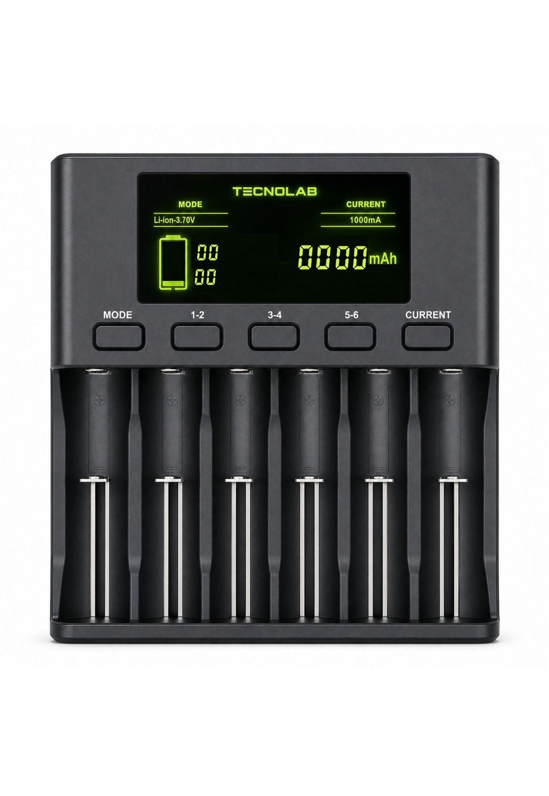 Cargador de Pilas Universal Carga Rápida para 6 Pilas TL110-1
