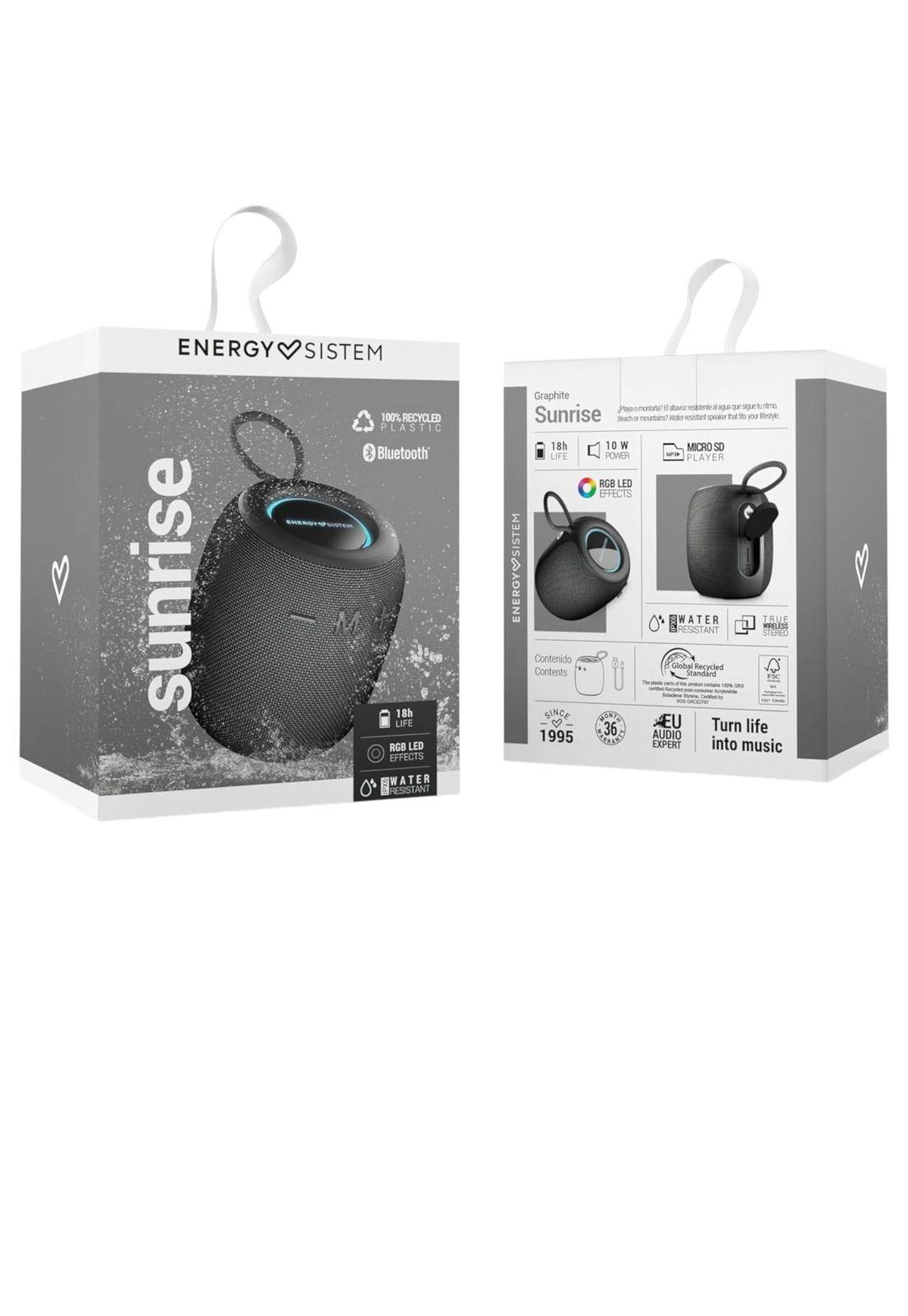 Parlante Bluetooth Energy Sistem Sunrise Black IPX6/10W/18Hr-6