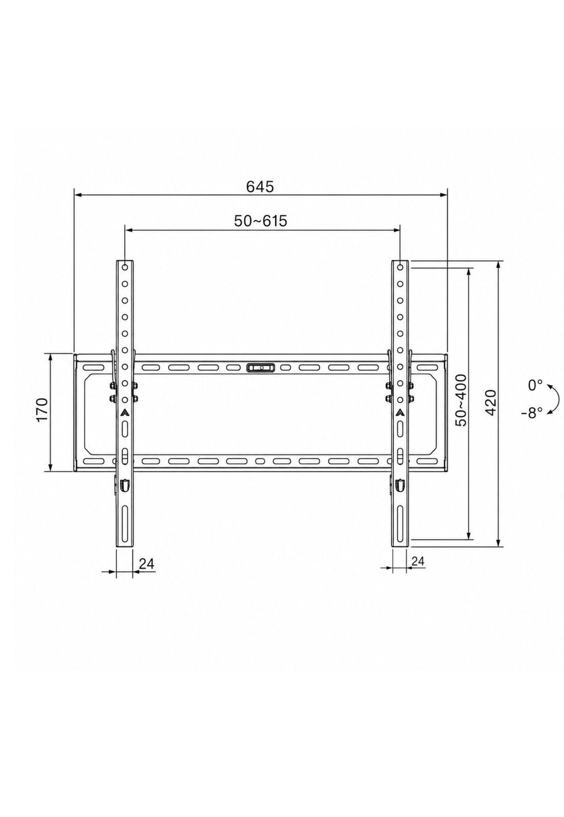 Soporte de TV Fijo de 32" A 80" 50 KG Max Acero Forjado BK50-5