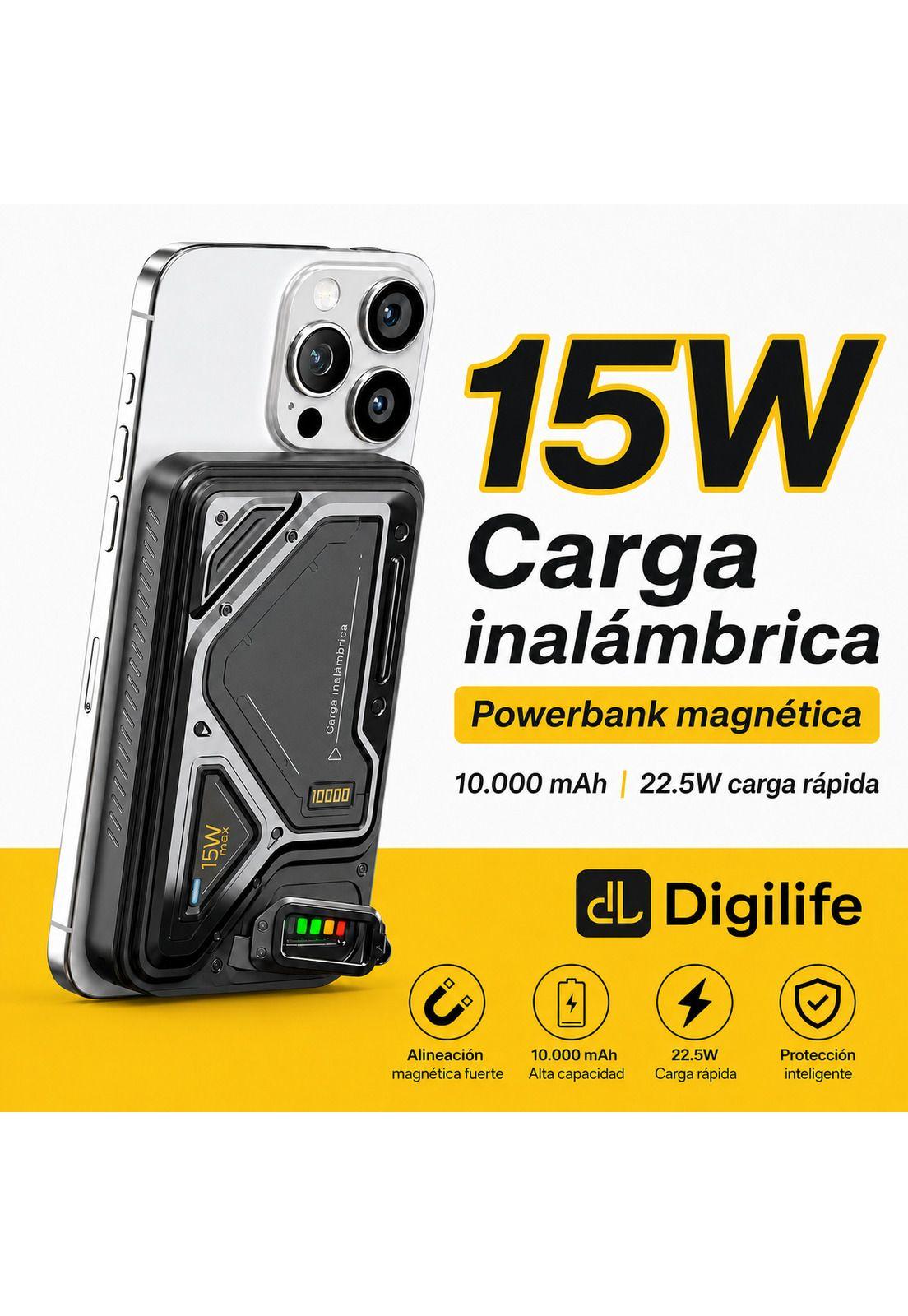 Powerbank de Carga Inalámbrica de Inducción 10A Carga Rápida-5