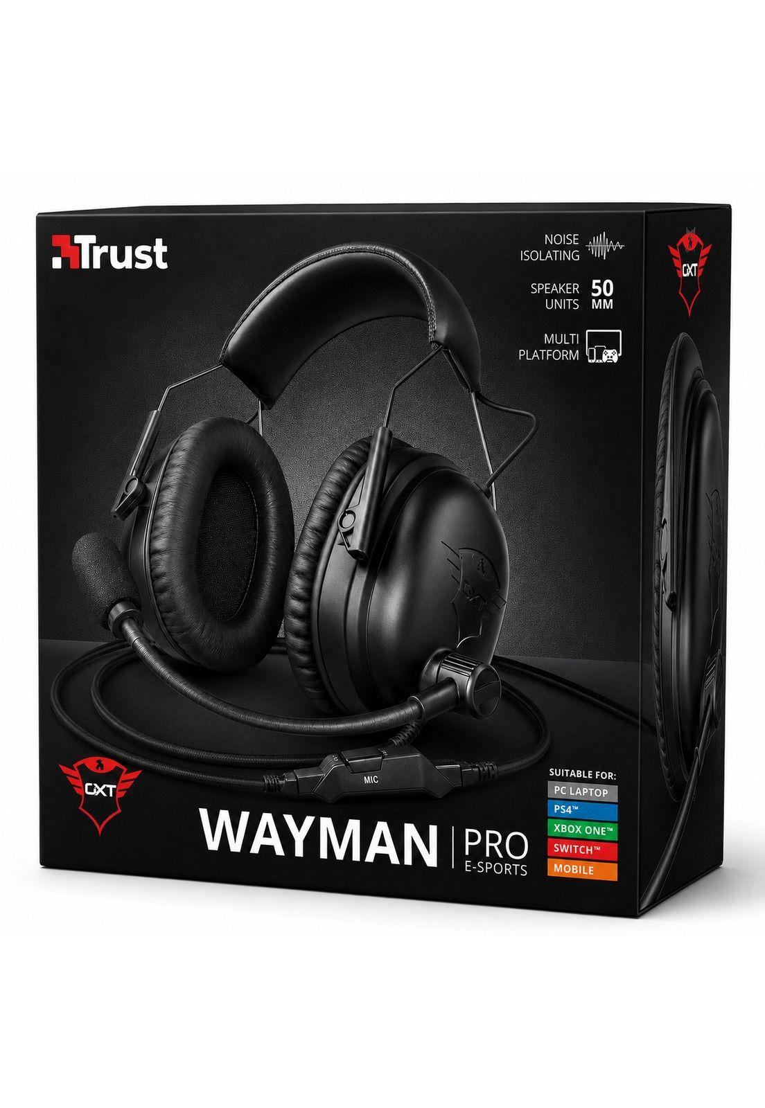 Audifono Gamer Trust Wayman Gxt 444 E-Sport Deluxe Line-7