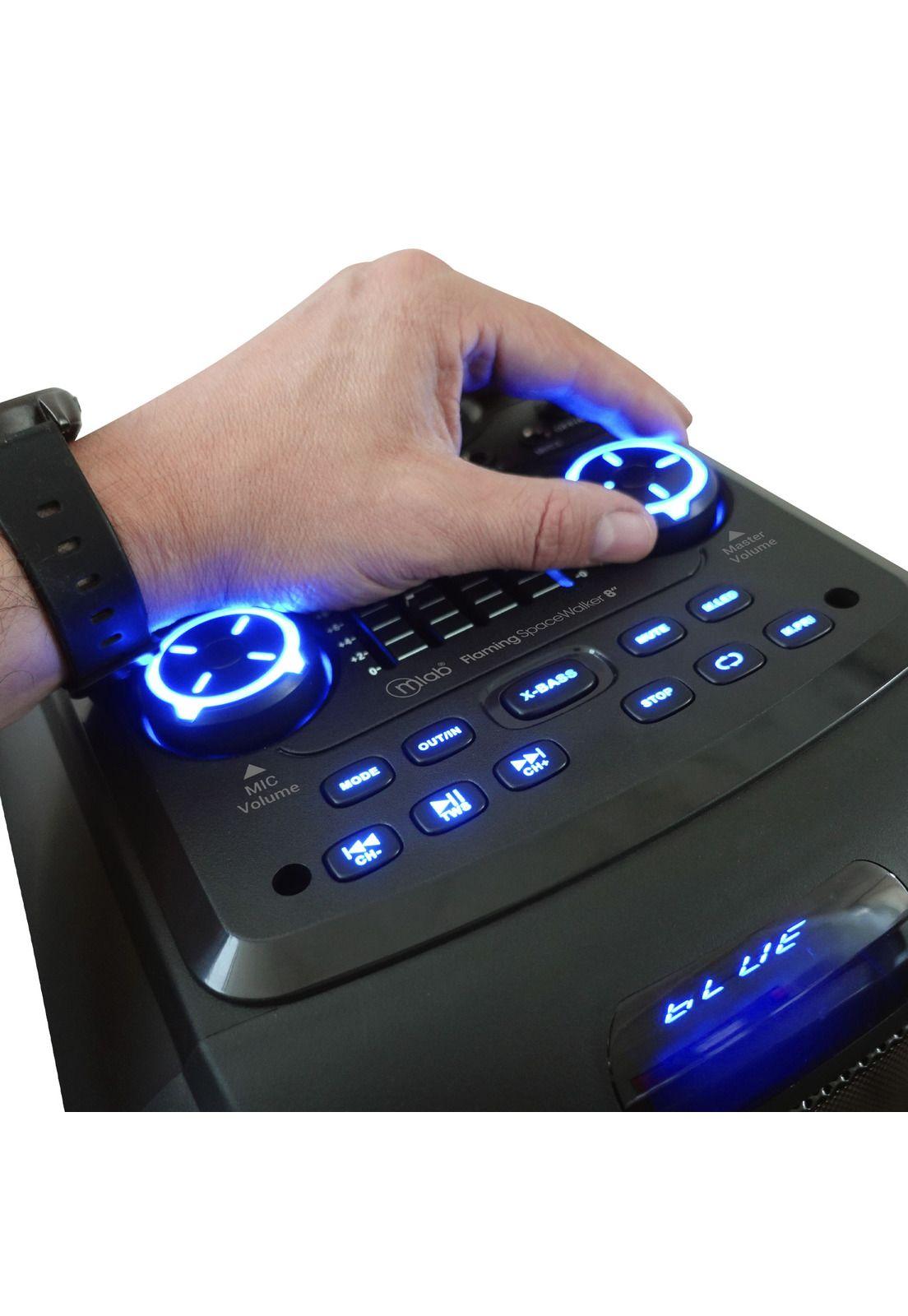 Parlante Bluetooth Flaming SpaceWalker RGB TWS Mic Wireless-6