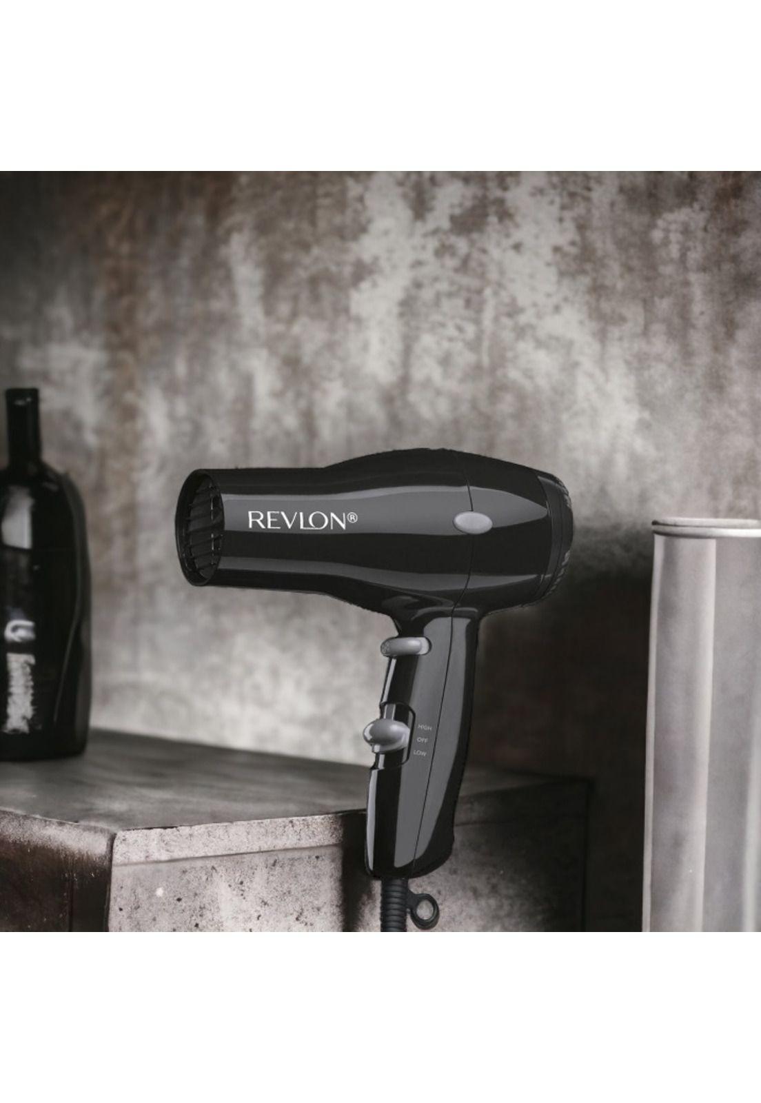 Secador de Cabello para Viajes Revlon DR5260 Negro ionizado-3