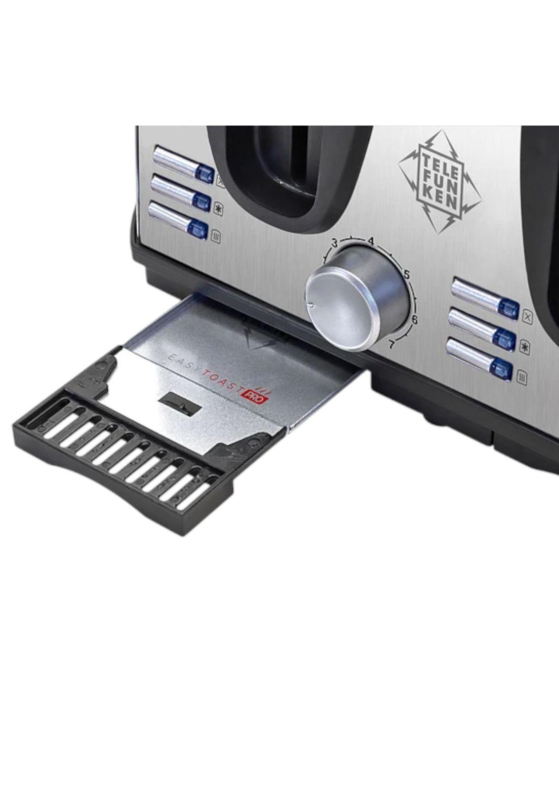 Tostador Eléctrico Doble  (4en1) Easy Toast Pro Inox 1450W-8