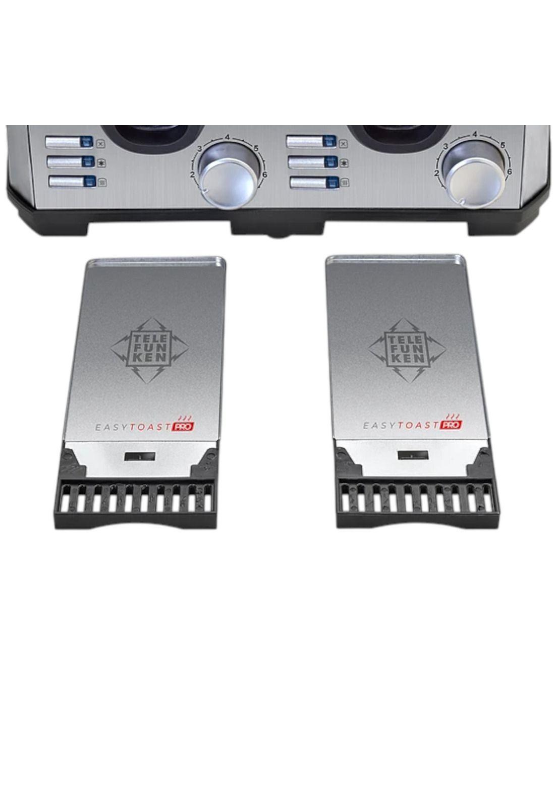 Tostador Eléctrico Doble  (4en1) Easy Toast Pro Inox 1450W-9