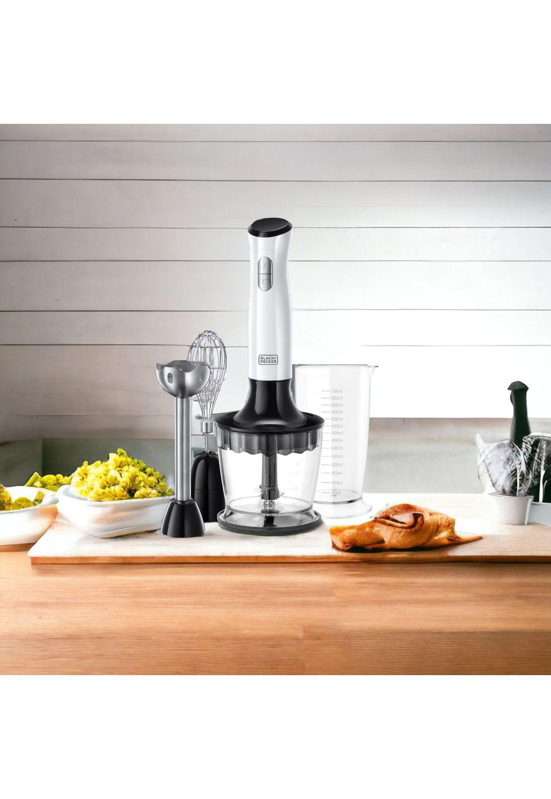 Batidora De Inmersion 3 en 1 Black + Decker 700W HB24710-CL-8