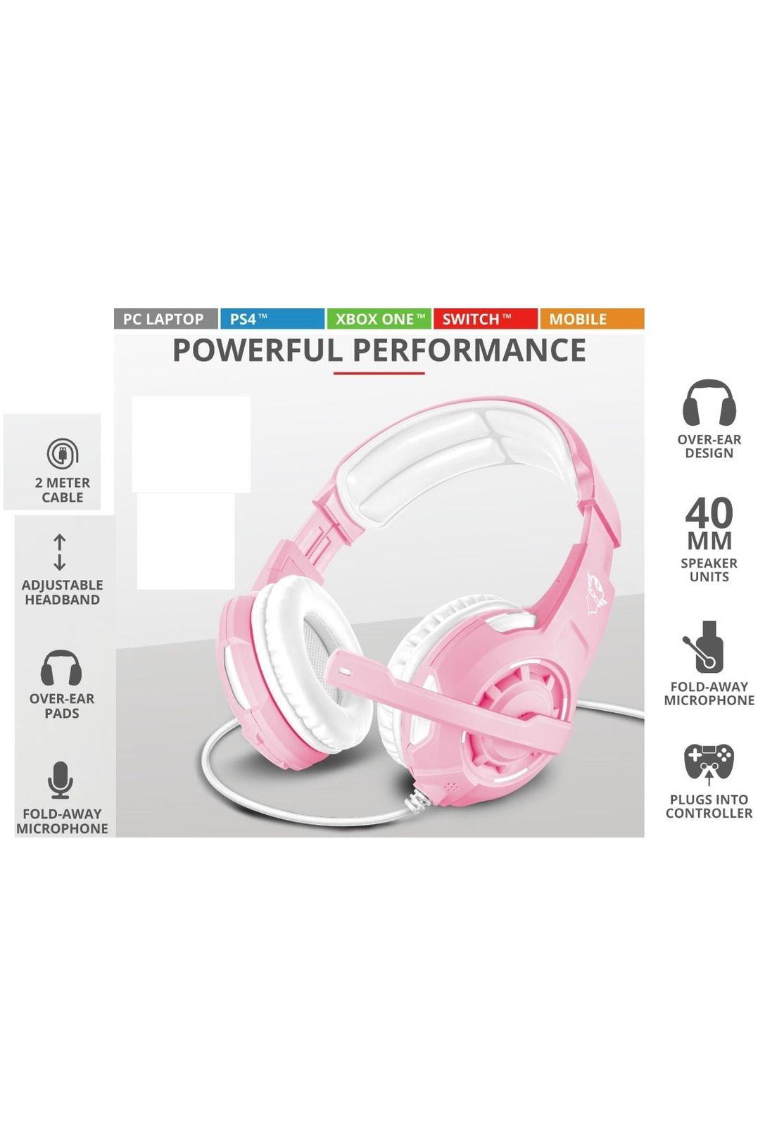 Audifonos Gamer Rosados Trust Radius Gxt 310 Multiplataformas-7