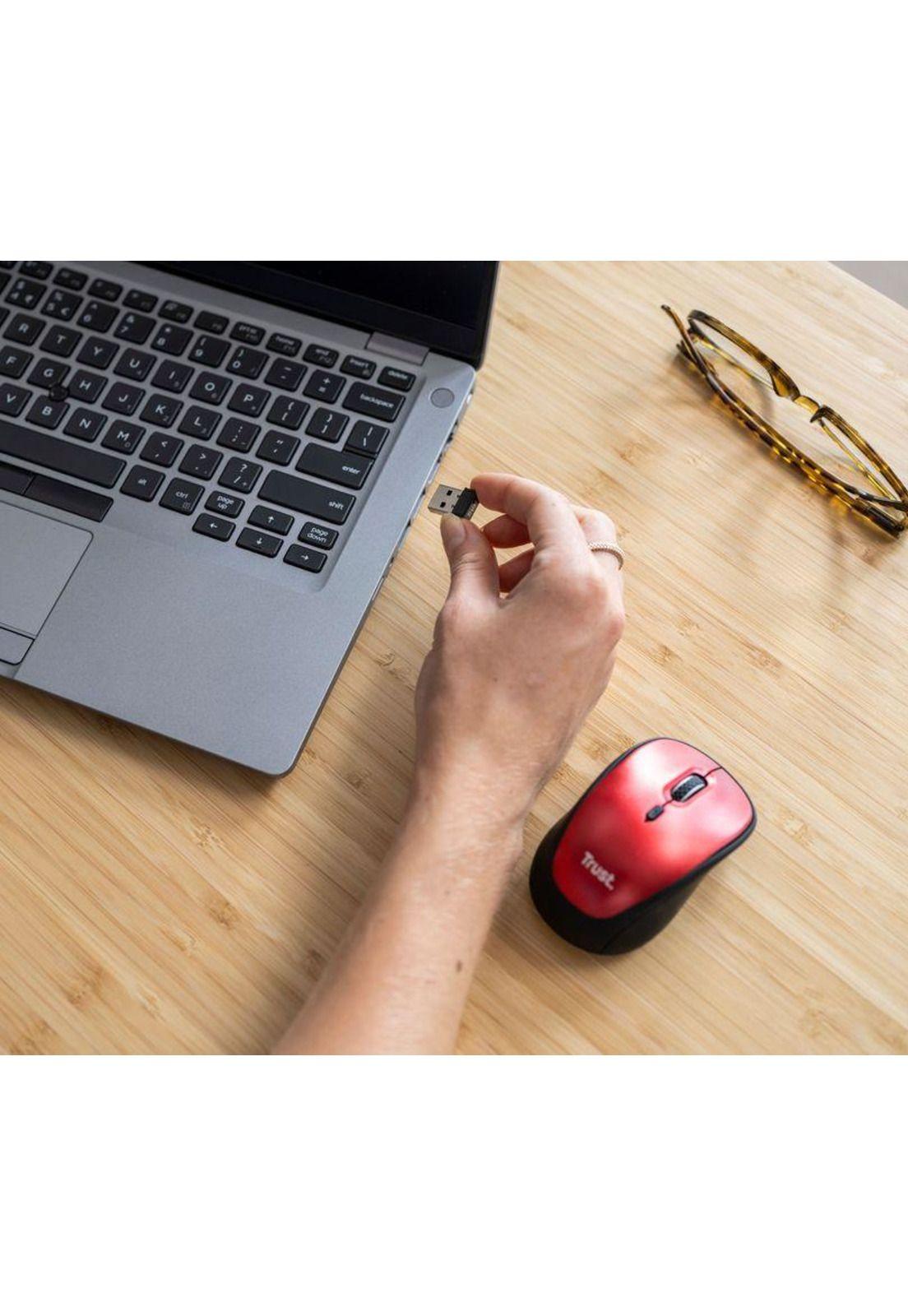 Mouse Inalámbrico Silencioso Trust YVI Eco Friendly RD 24550-8