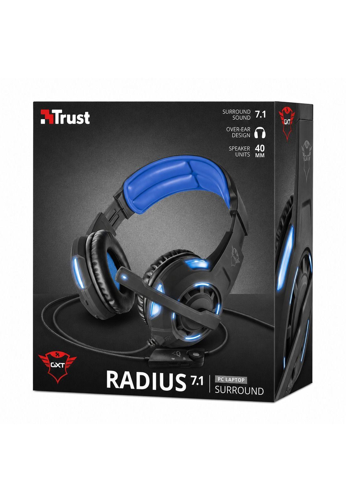 Audifonos USB Trust GXT 350 Radius Sonido Envolvente 7.1 LED-0