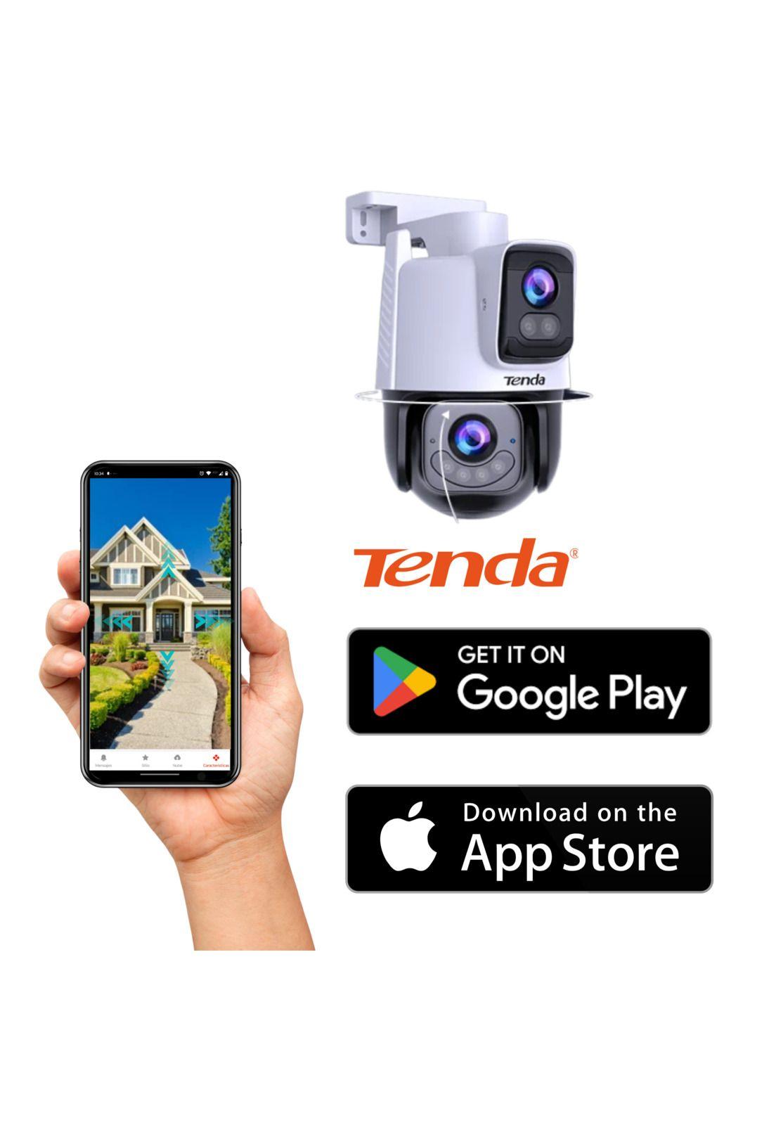 Cámara de Seguridad Outdoor Dual 360° Tenda CH9 FHD / WIFI-6-7