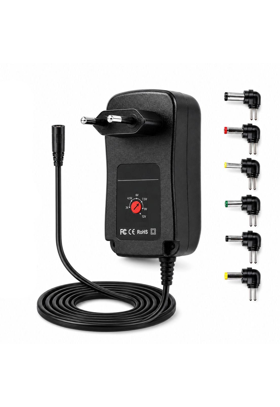 Transformador 12V Regulables 1.2A / 15W + 6 Plug Universales-4