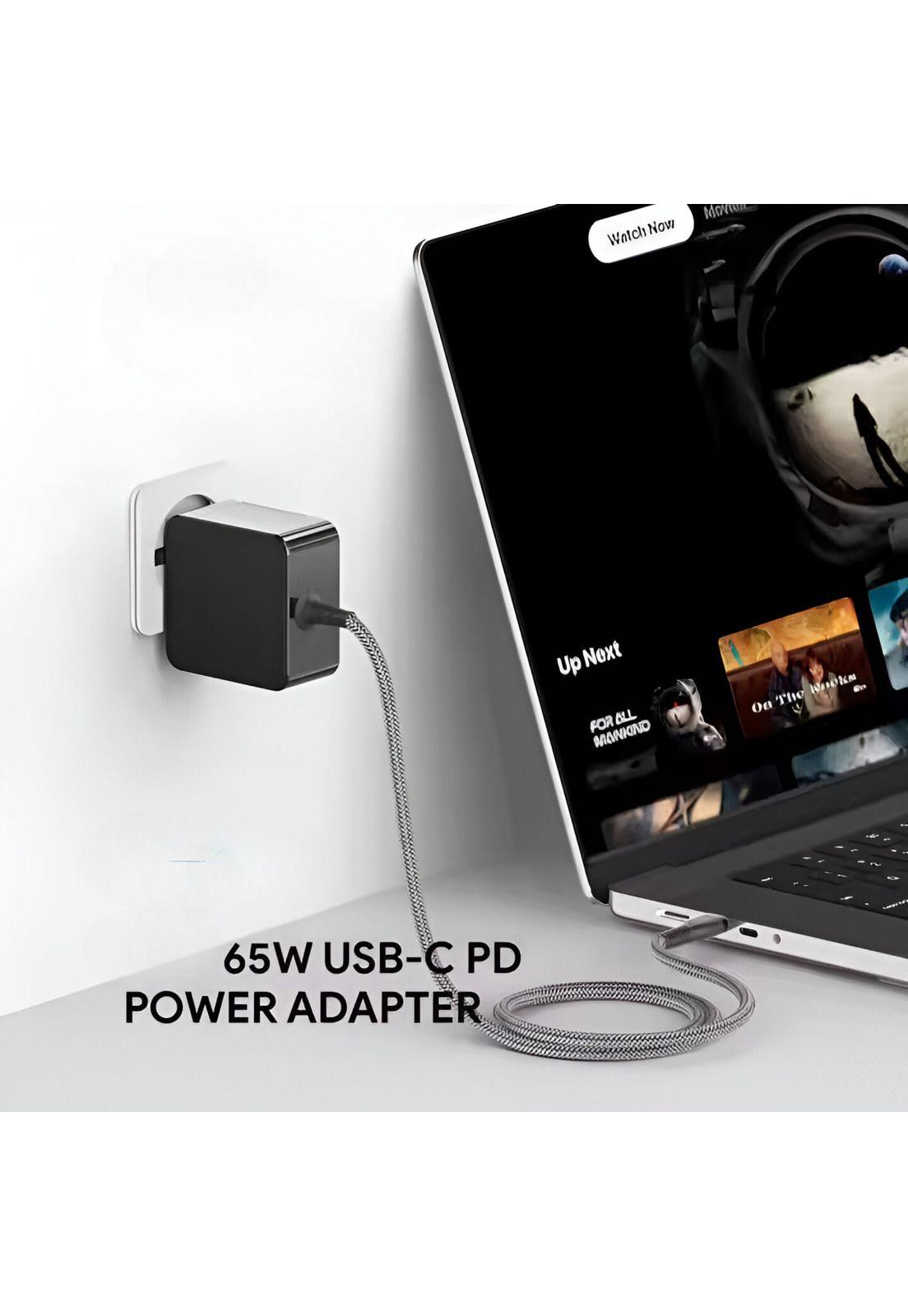 Cargador Universal USB-C para Smartphone y Notebook 65W SEC-2