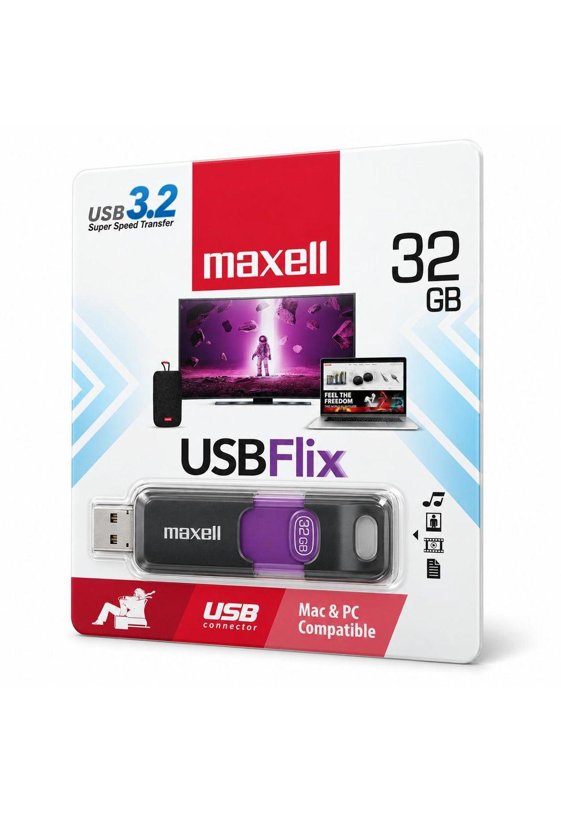 Pendrive Maxell Flix 32GB USB 3.2 High Speed-4