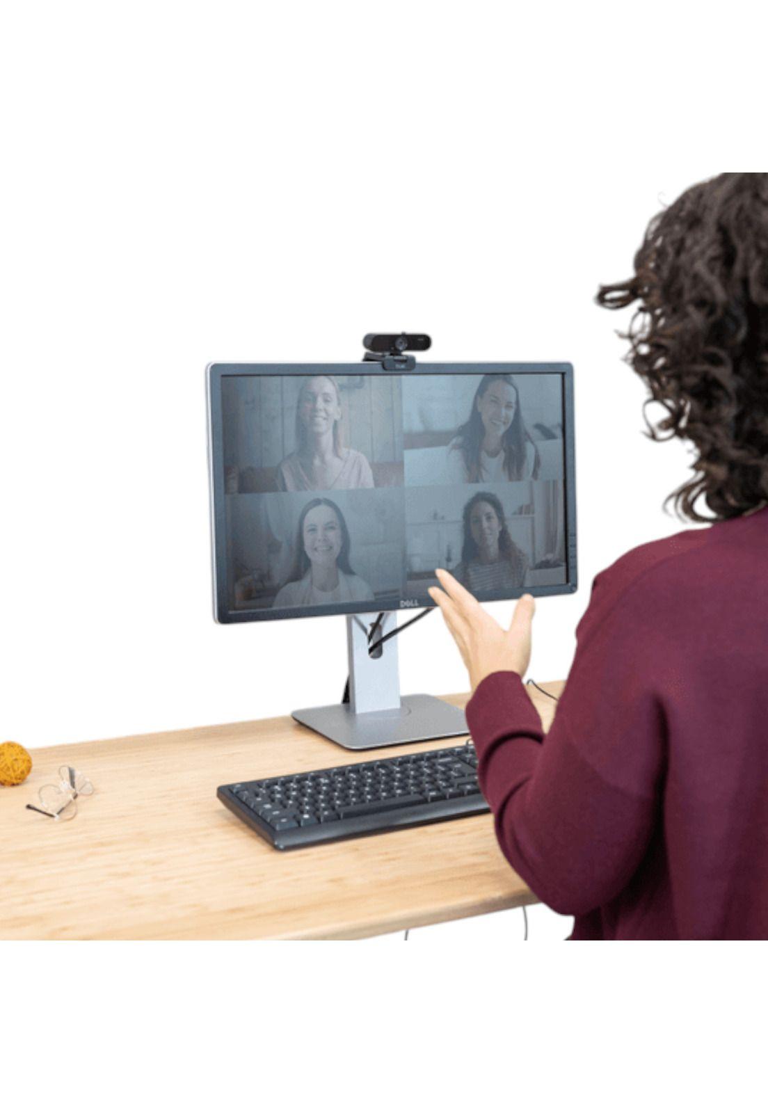 Webcam QHD 2K Profesional Trust Taxon Black Muiltiplataforma-6