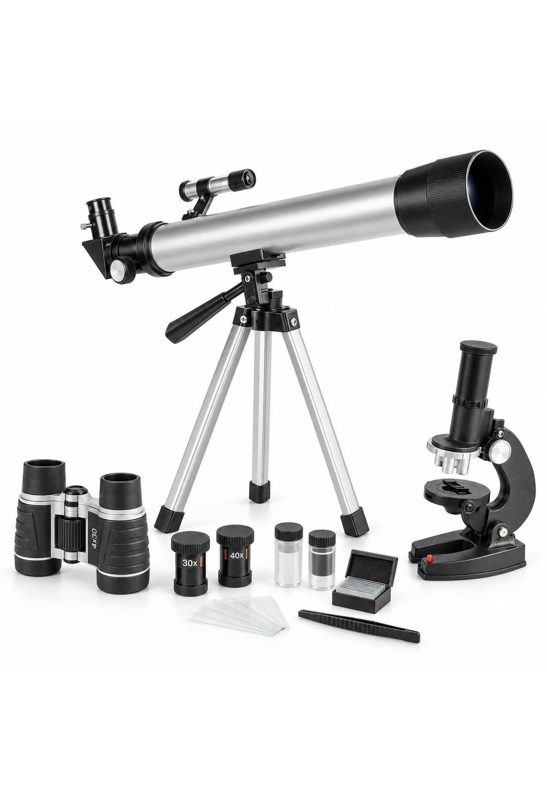 Pack Telescopio Microscopio y Binoculares Vivitar-4