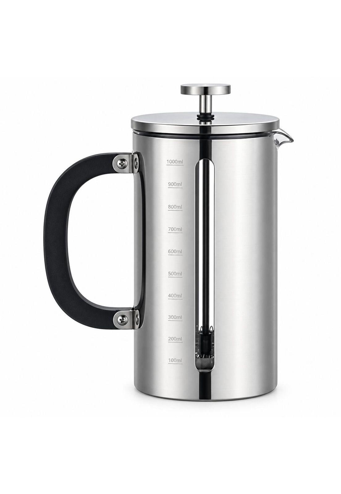Cafetera Francesa Premium de Acero Inoxidable Cuiscent 1LT-2
