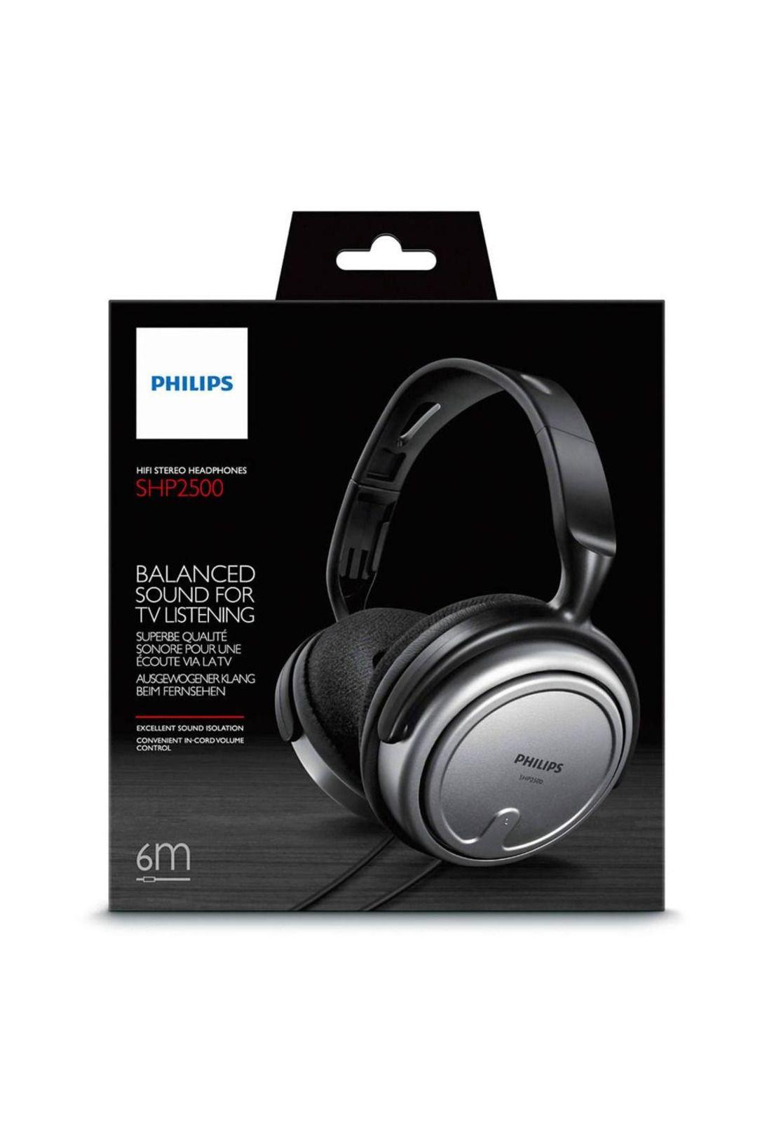 Audífonos Philips de 6 Metros Especial para TV 3.5mm SHP2500-9