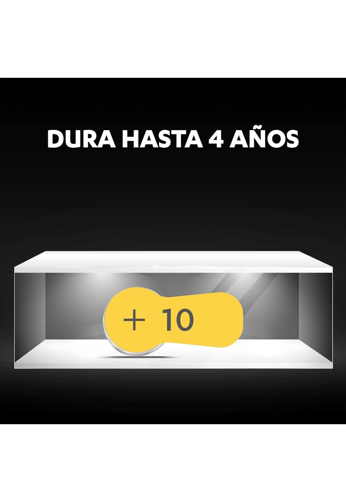 Pila Duracell 10 Auditiva Pack de 6U - 1.45V Larga duración-3