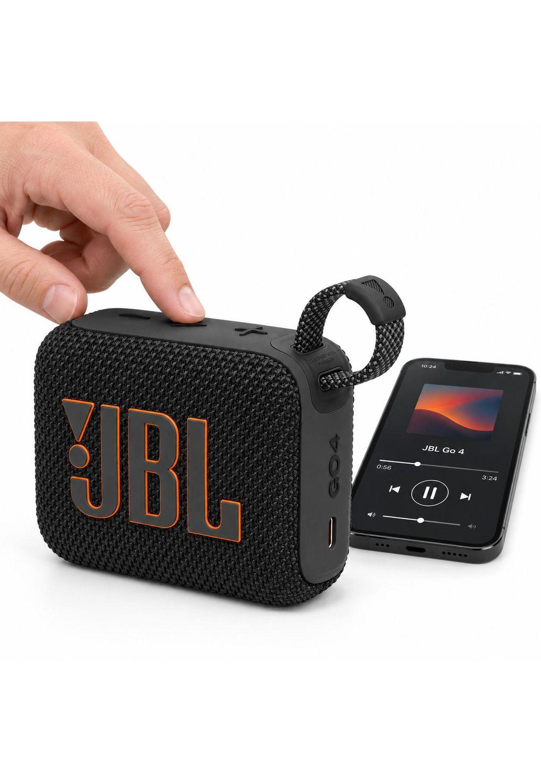 Parlante Portátil JBL GO 4 Black Bluetooth 5 Waterproof IP67-5