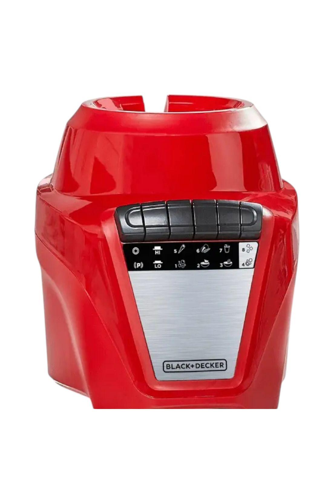 Licuadora Black+Decker 700W Vaso de Vidrio 1.5L Roja-3