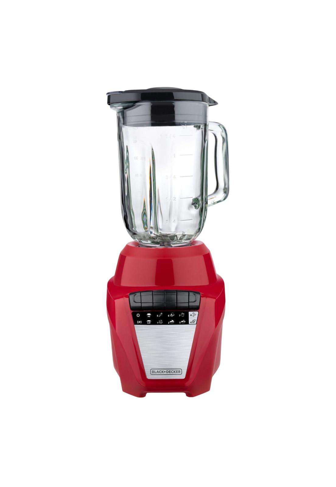 Licuadora Black+Decker 700W Vaso de Vidrio 1.5L Roja-6