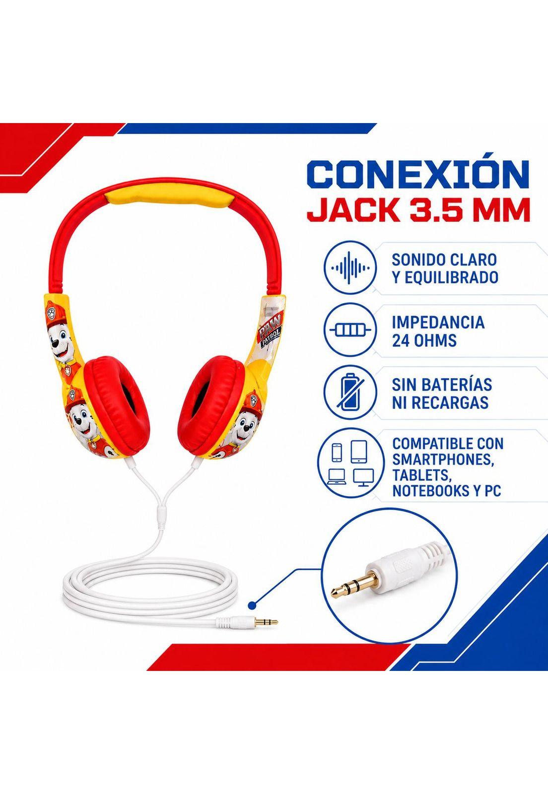 Audífonos para Niños Paw Patrol Marshall-5